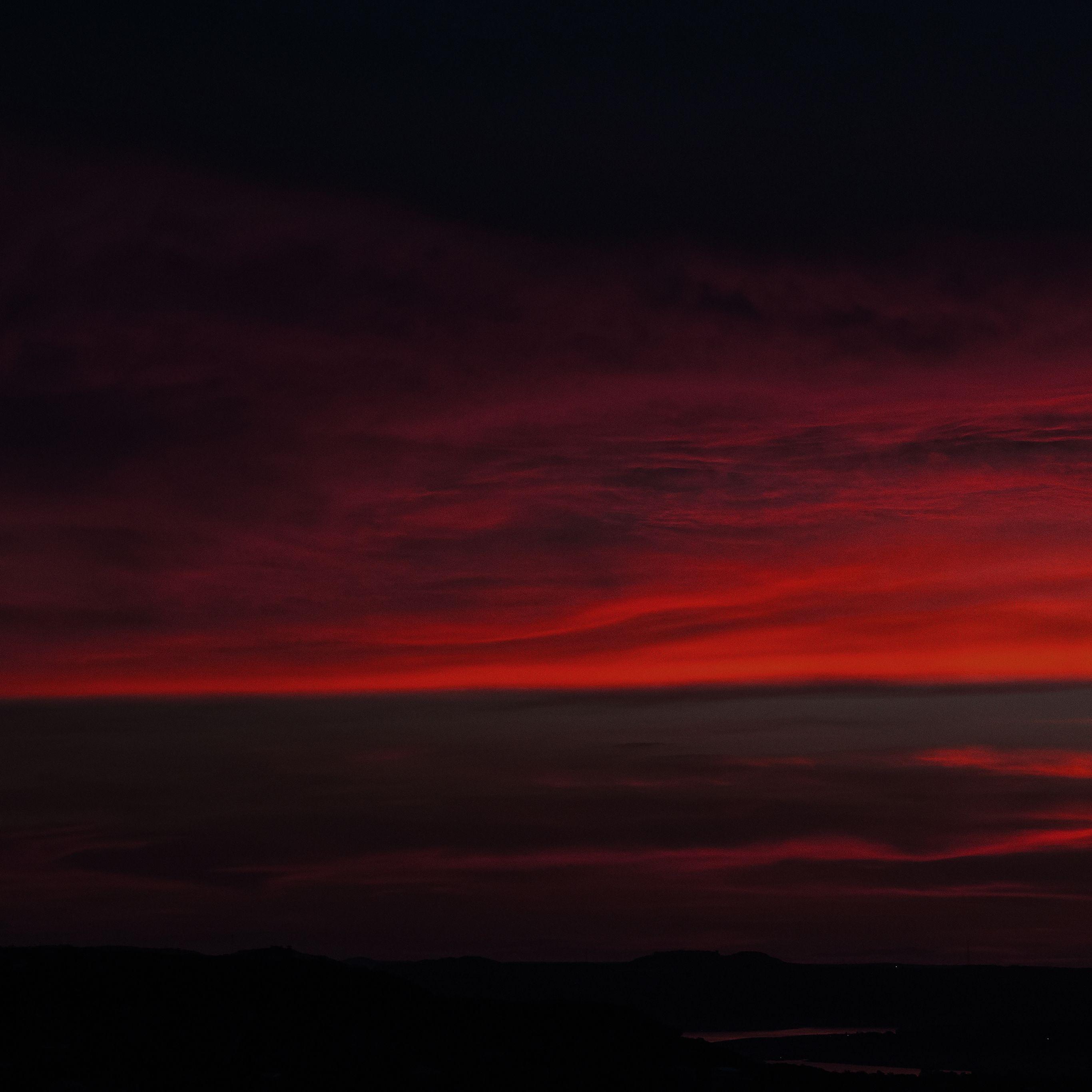 2732x2732 Lotus Carroll Red Sky Was Falling Cloud Nature