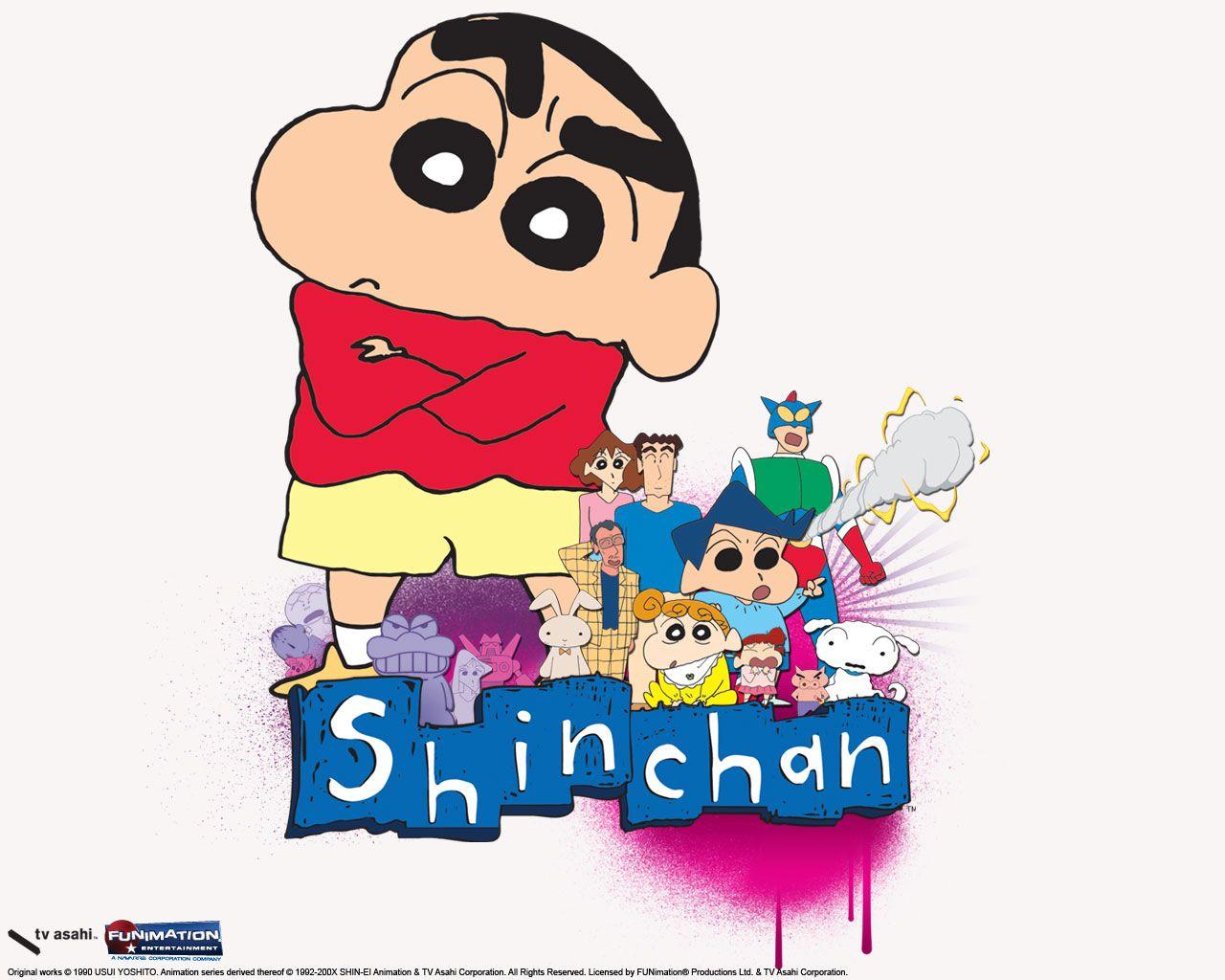 1280x1024 Crayon Shin Chan Jpeg Artifacts Nohara Hiroshi Nohara Mitsy Nohara