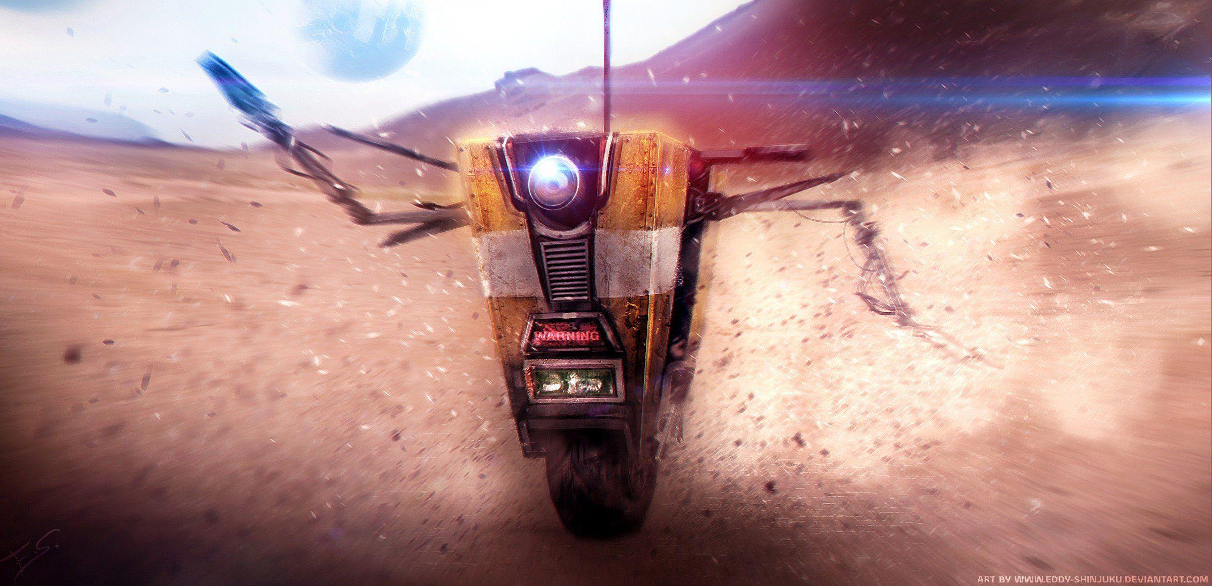 2400x1160 anime, Realistic, Claptrap, Borderlands, Clap Trap HD Wallpaper