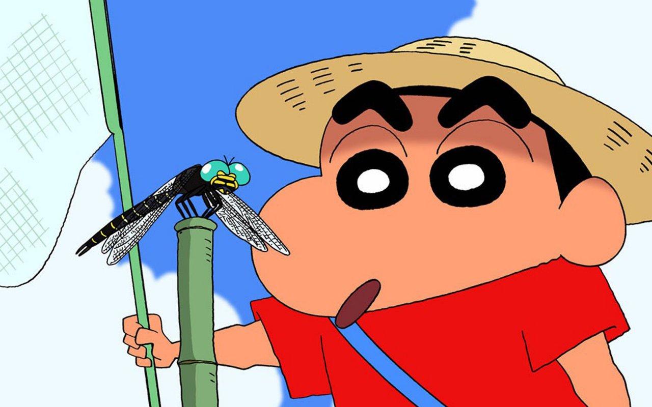 1280x800 Crayon Shin Chan Dragonfly Best Anime Image HD Wallpaper Widescreen