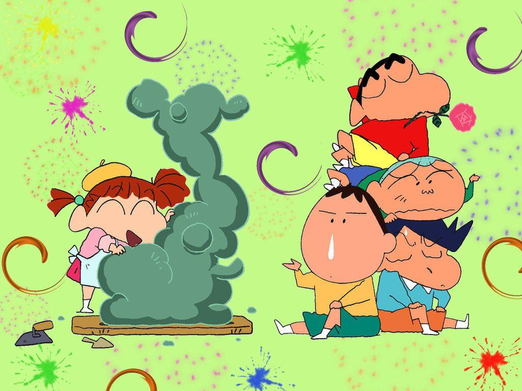 1024x768 Crayon Shin Chan Wallpaper: Art