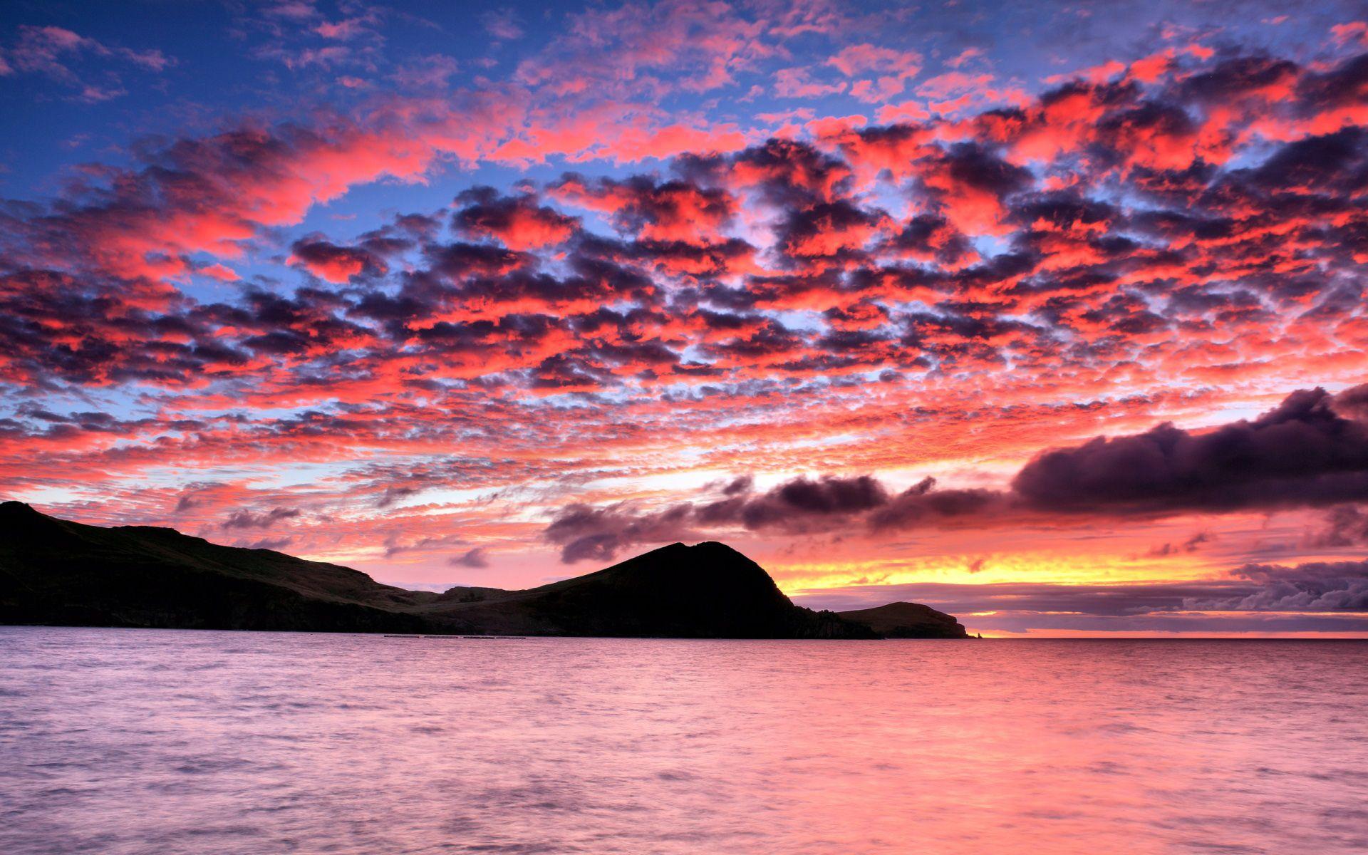 1920x1200 Free download papers sunset pink beach .