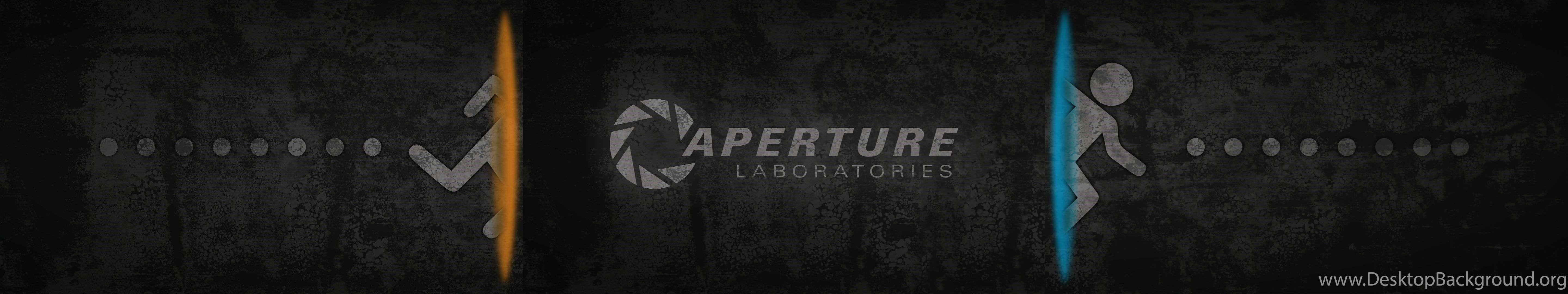 5760x1080 Portal 2 Dual Screen Wallpaper : Gaming Desktop Background