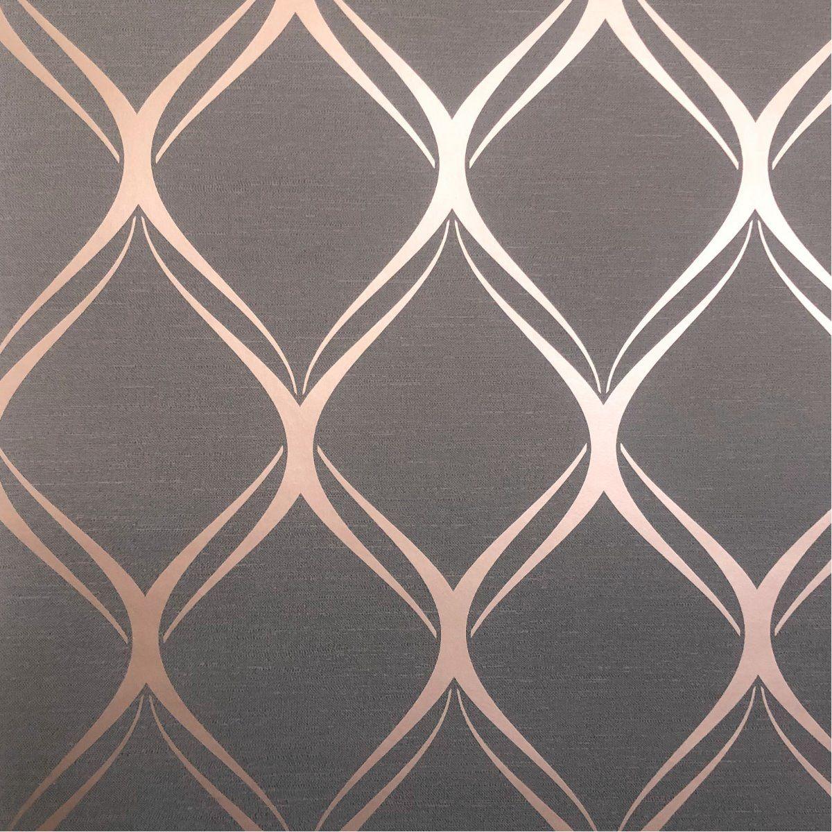 light copper geometric shapes wallpaper