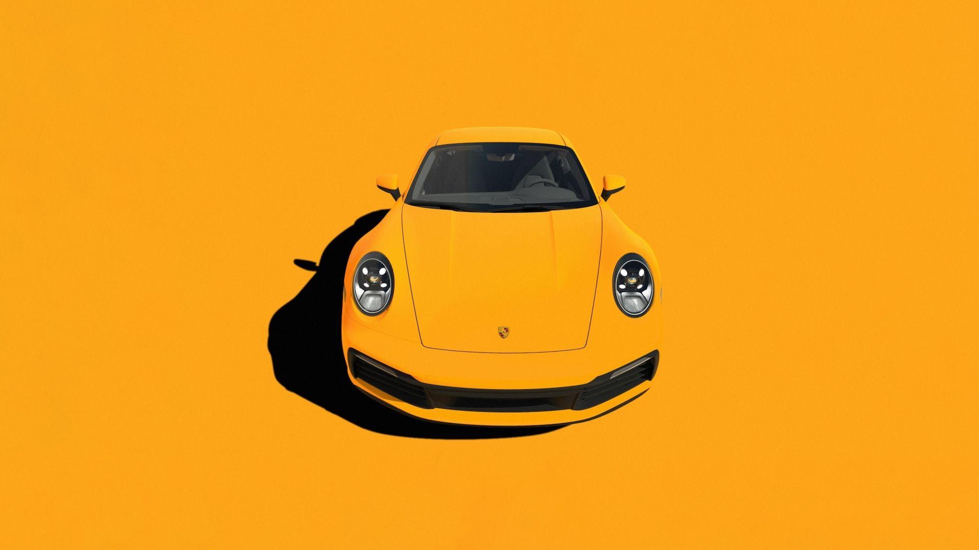 1920x1080 Porsche 911 Minimal 1080P Laptop Full HD Wallpaper, HD