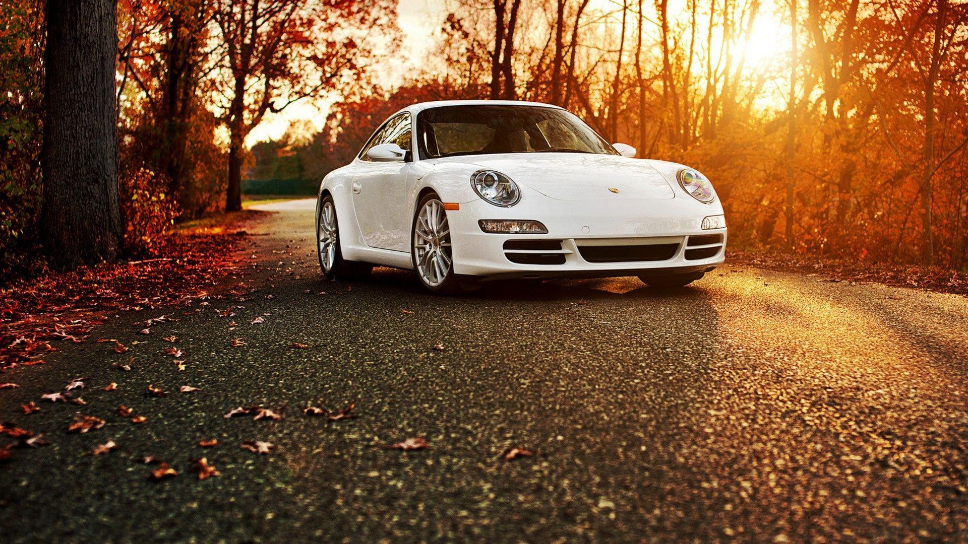 1920x1080 Porsche 911 Autumn desktop PC and Mac wallpaper