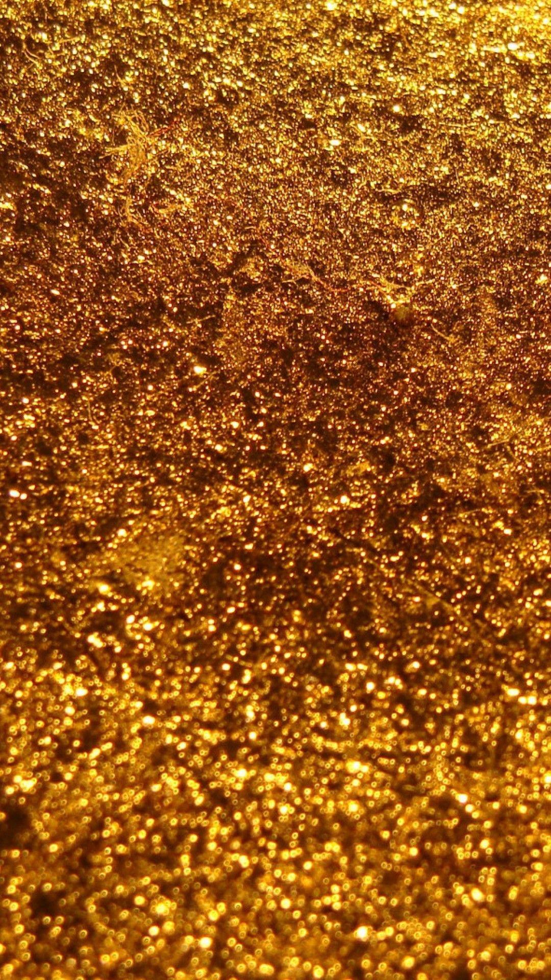 1080x1920 iPhone X Wallpaper Gold Glitter 3D iPhone Wallpaper