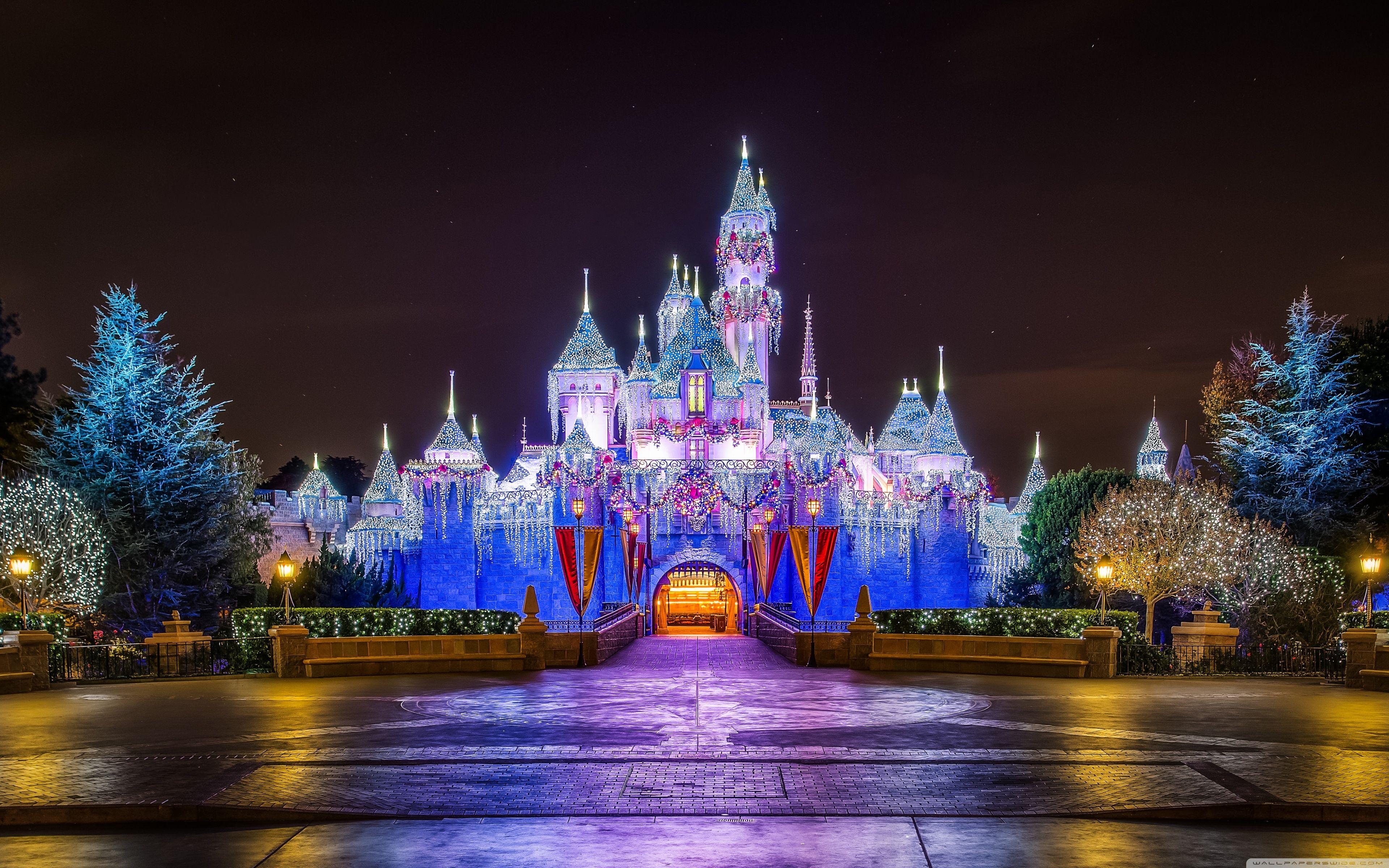 3840x2400 Wide, Sleeping Beauty Castle Wallpaper