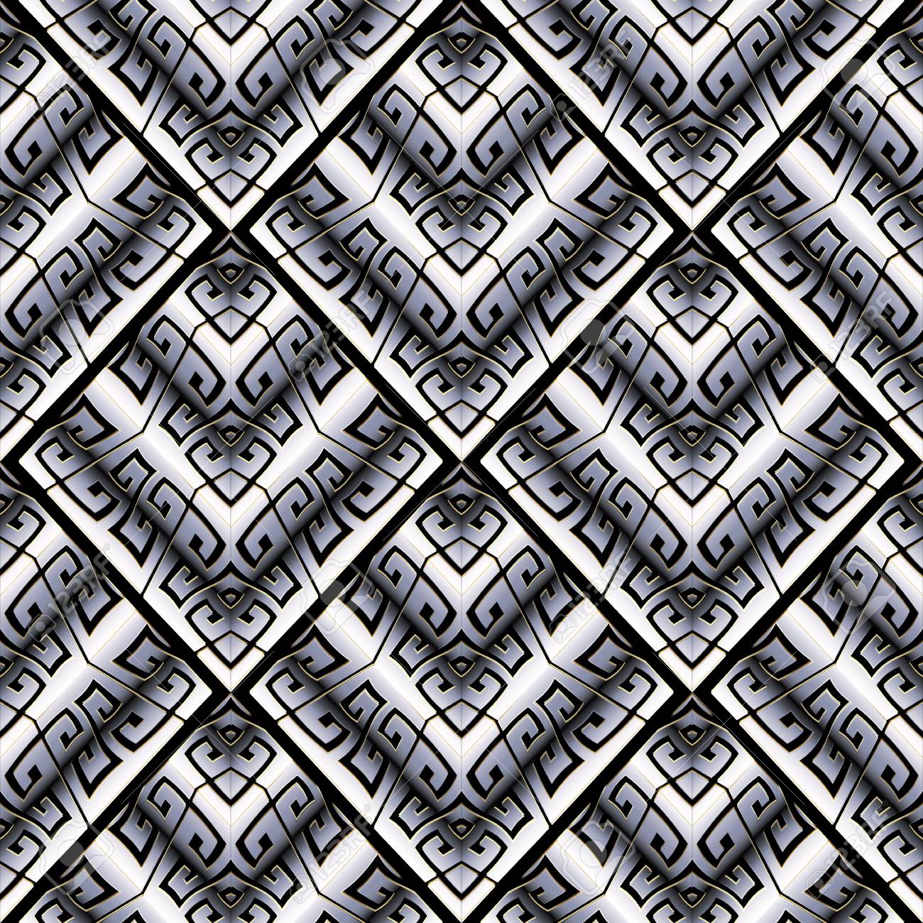 1300x1300 Black And White 3D Wallpaper