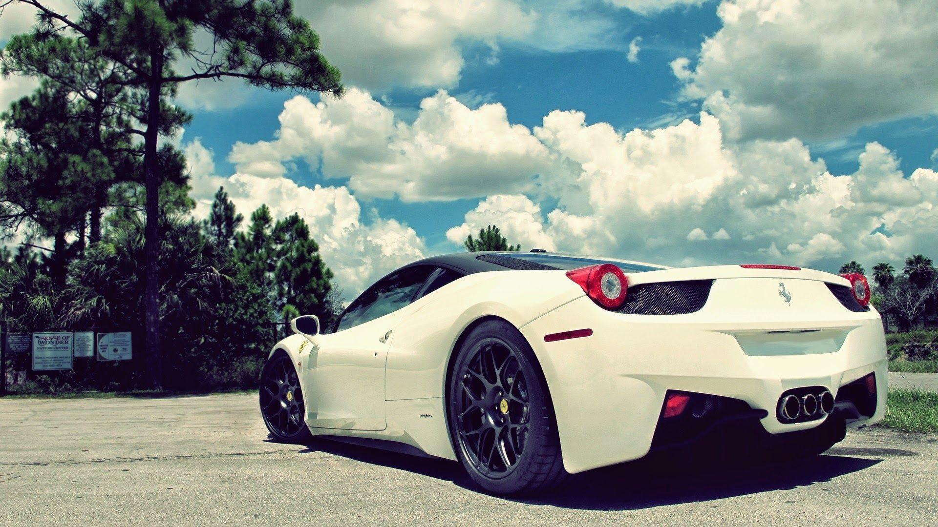 1920x1080 White Ferrari Car Wallpaper 45127 1920x1080 px