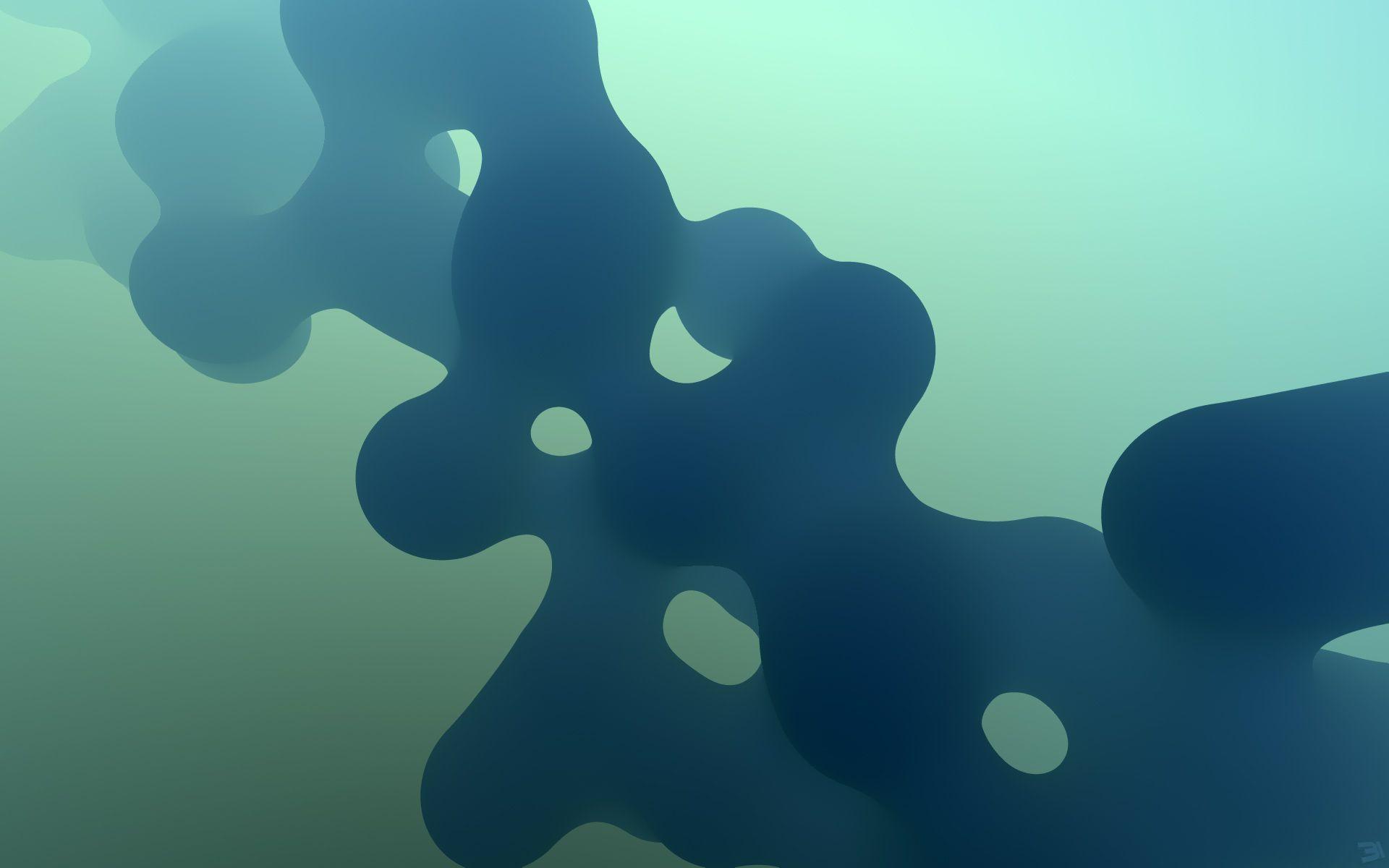 1920x1200 Wallpaper, abstract, green, blue, modern, original