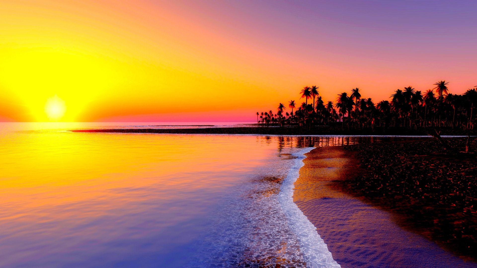 1920x1080 Sunset Wallpaper HD 1920x1080
