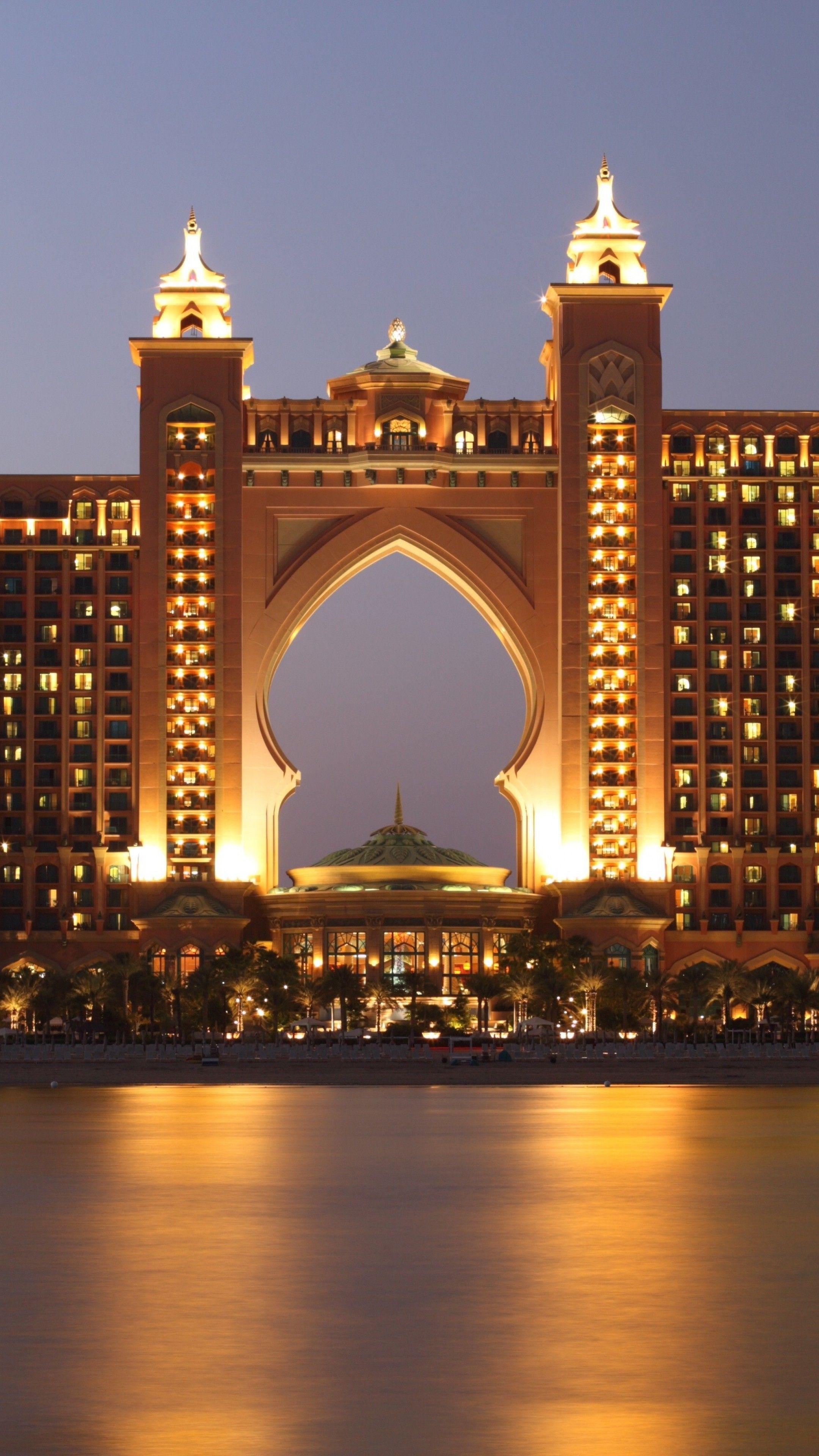 2160x3840 Wallpaper The Palm, Atlantis, Dubai, Hotel, 6K, Travel