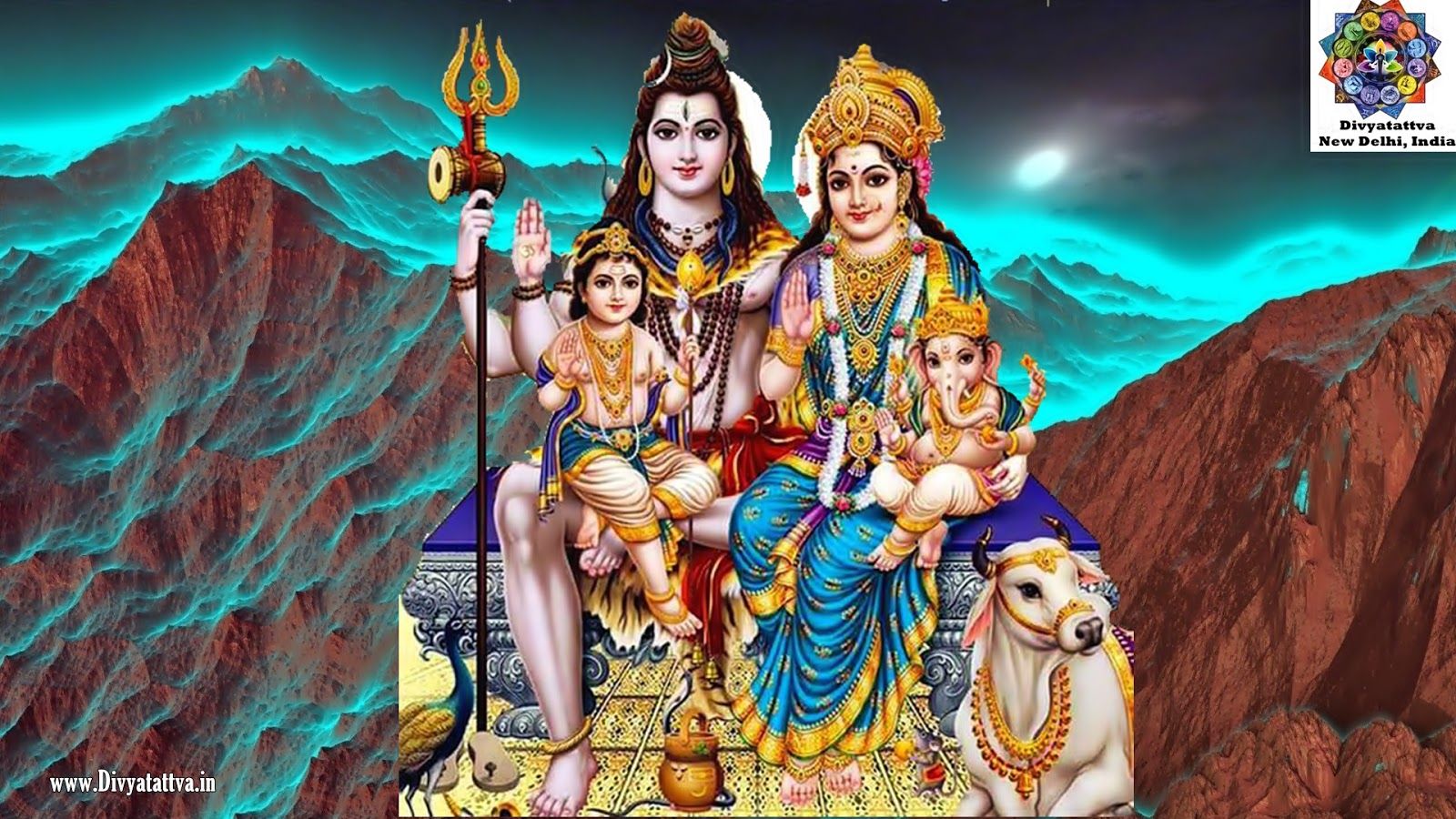 1600x900 Hindu God Shiva Parvati HD Wallpaper Shanker Gauri Picture Free