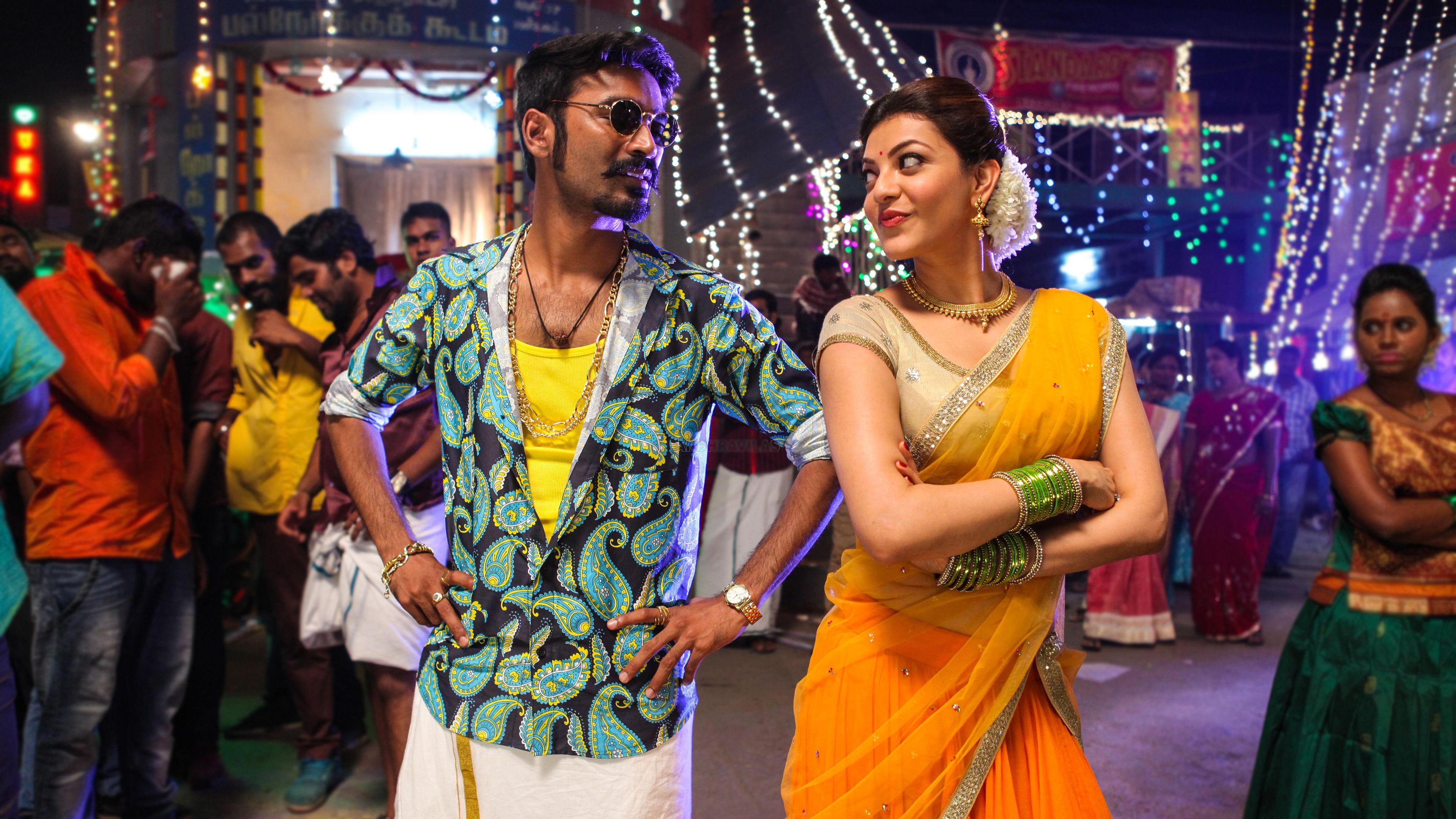 Hình nền phim 3840x2160 Dhanush Kajal Maari Tamil