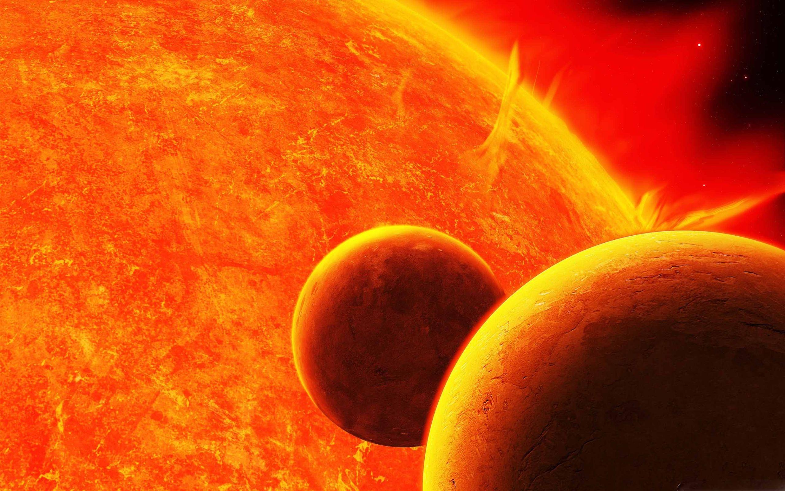2560x1600 Sun Surface MacBook Air Wallpaper Download