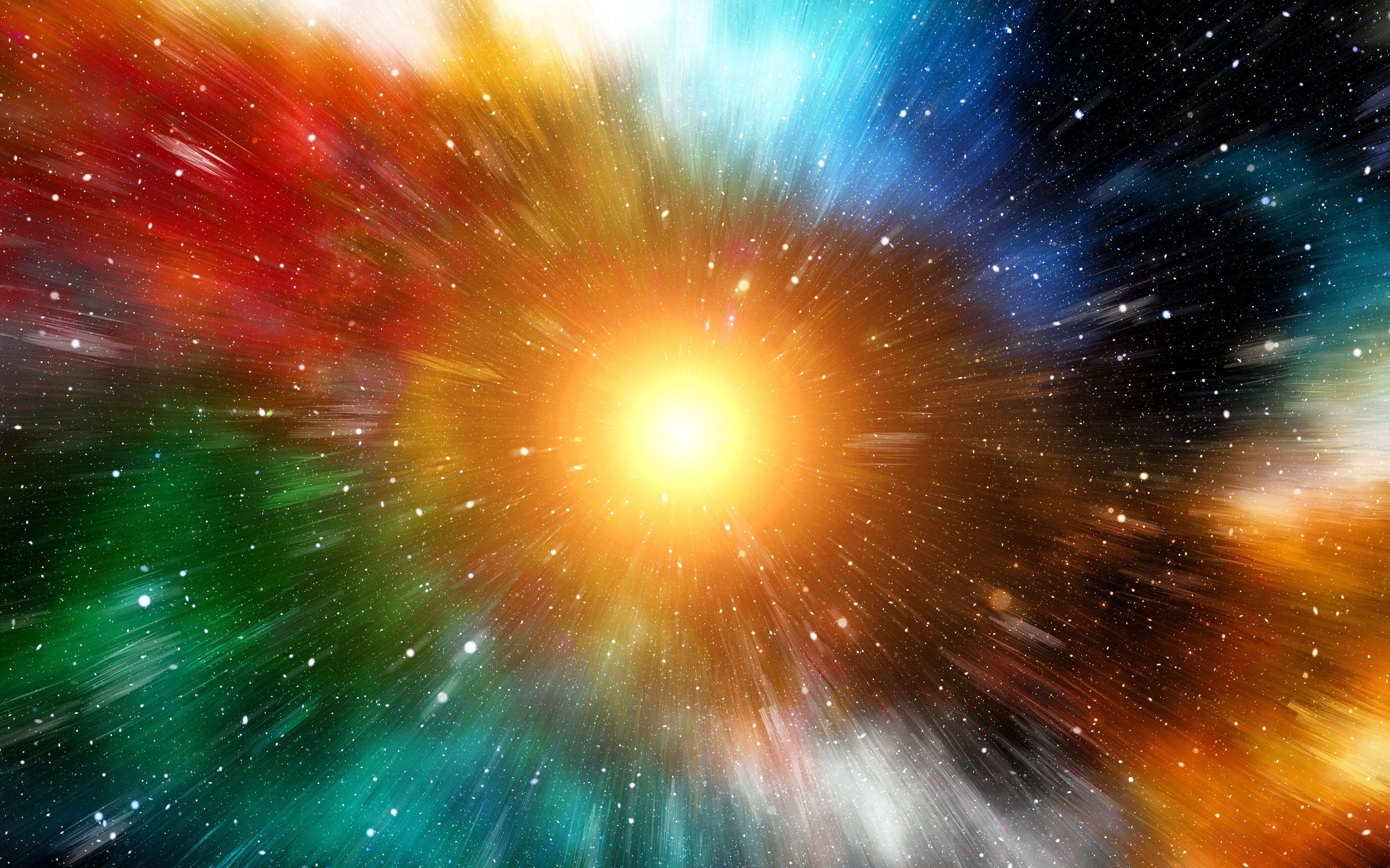 3840x2400 Download wallpaper 3840x2400 rays, colorful, sun, bright, shine 4k