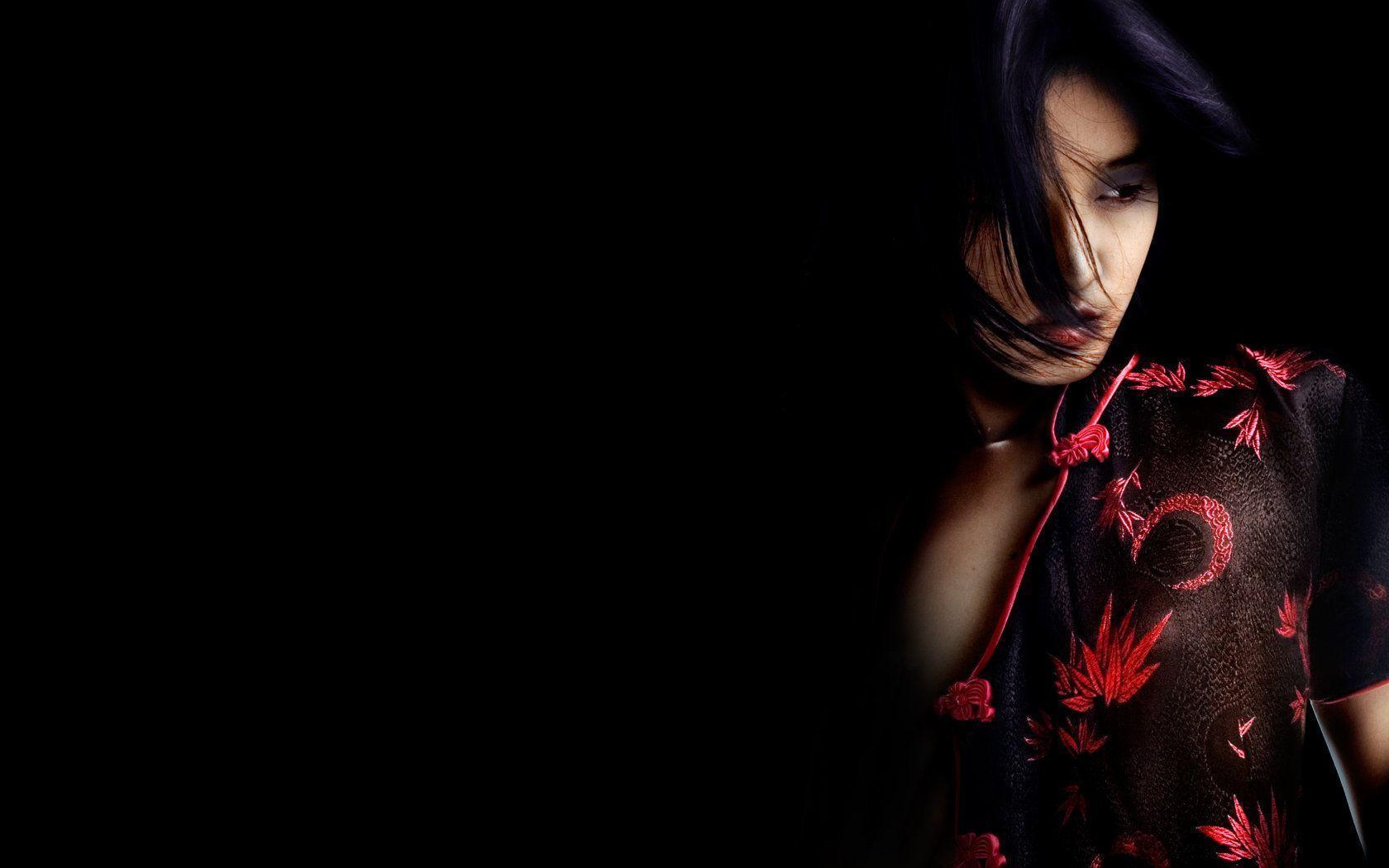 1680x1050 Dark Girl Wallpaper