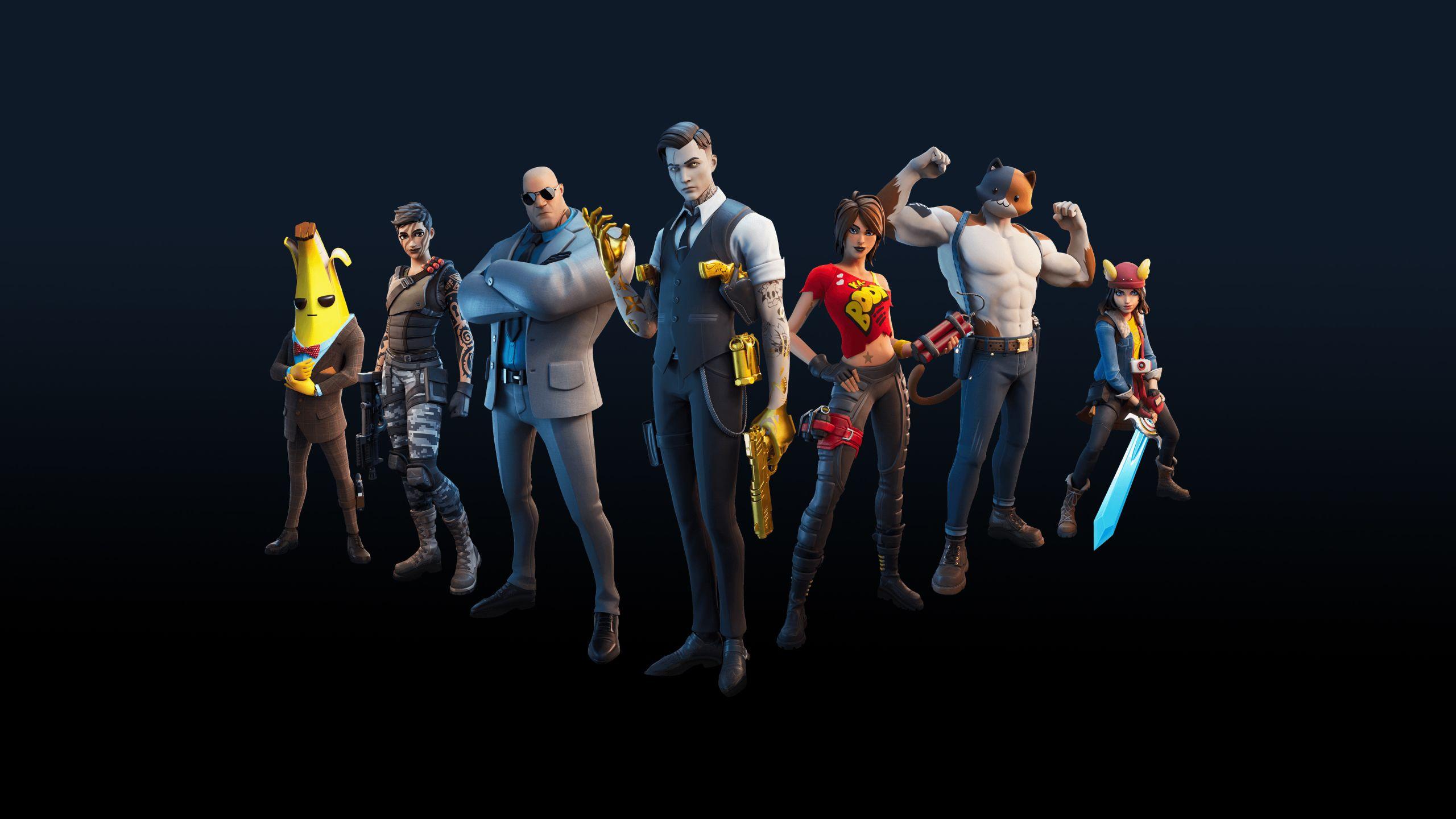 2560x1440 Ghost and Shadow Fortnite Season 12 1440P Resolution