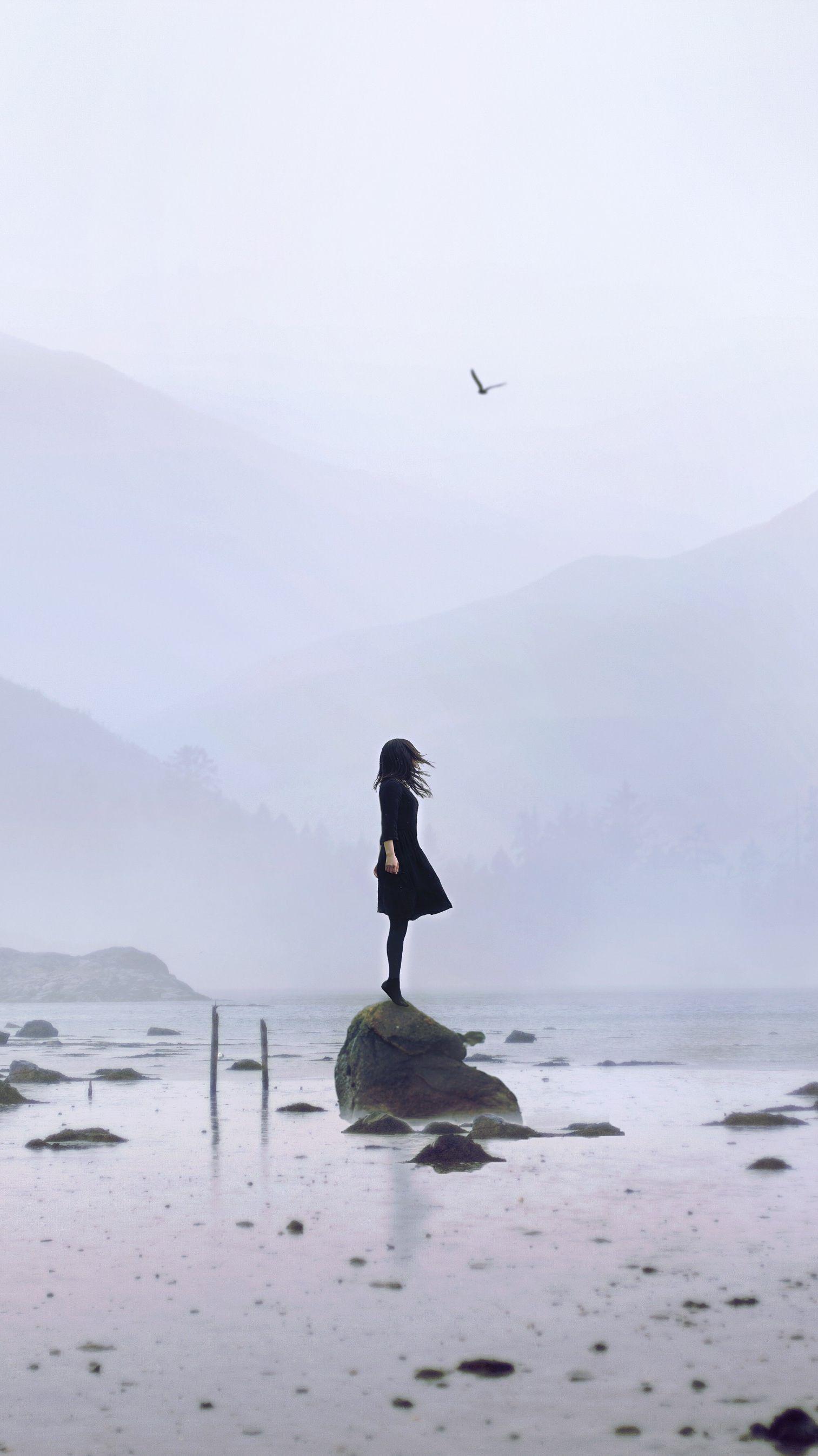 1513x2691 Betrayed By Life Alone Girl IPhone Wallpaper. Alone Art, Alone
