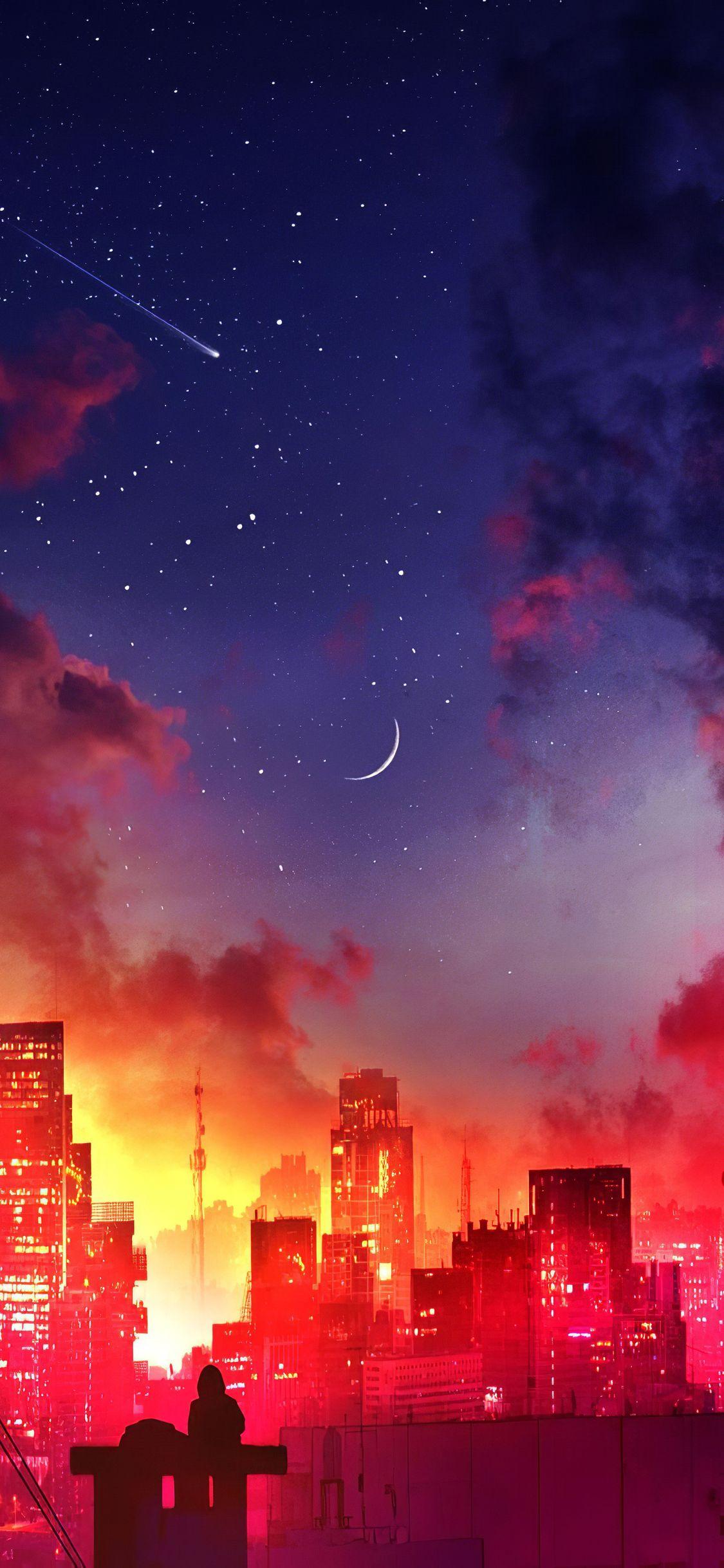 1125x2436 Lonely Nebula Night 4k iPhone XS, iPhone iPhone X HD