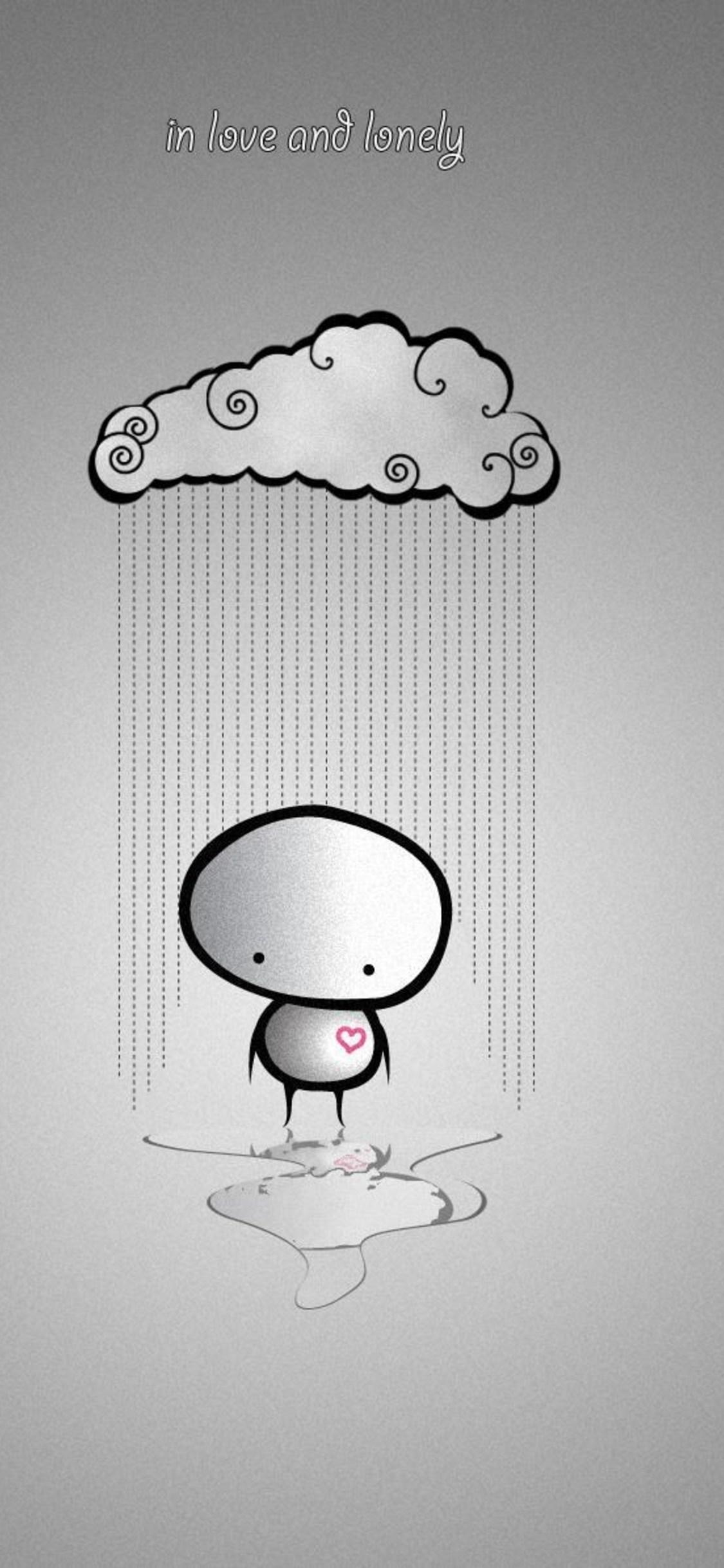 1125x2436 In Love and Lonely IPhone Wallpaper
