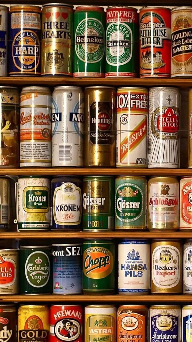 750x1334 Beer Cans Shelf iPhone 6 Wallpaper #cuteiphonewallpapertumblr
