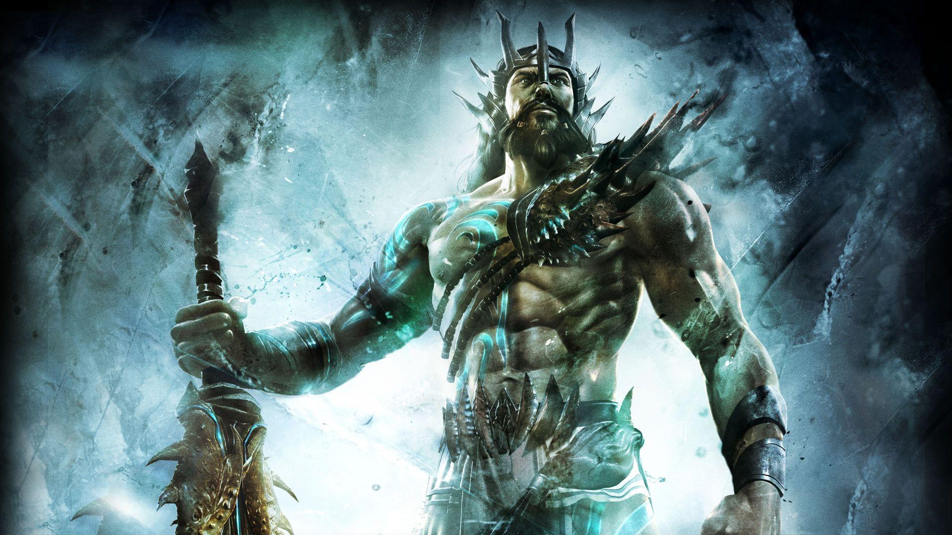 1920x1080 Poseidon in God of War Ascension Wallpaper