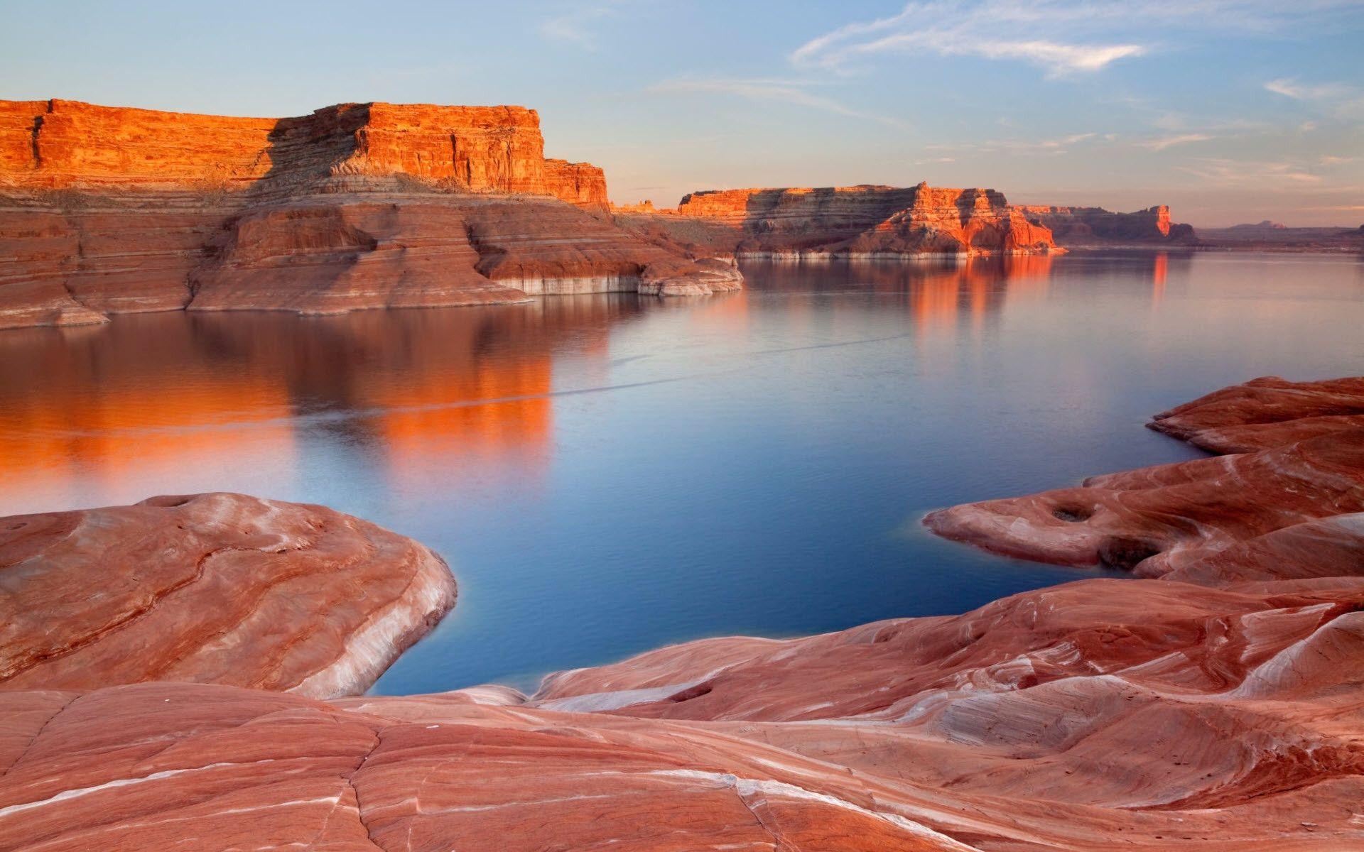 1920x1200 Padre Bay, Lake Powell, Utah [1920x1200]. Lake powell utah, Lake