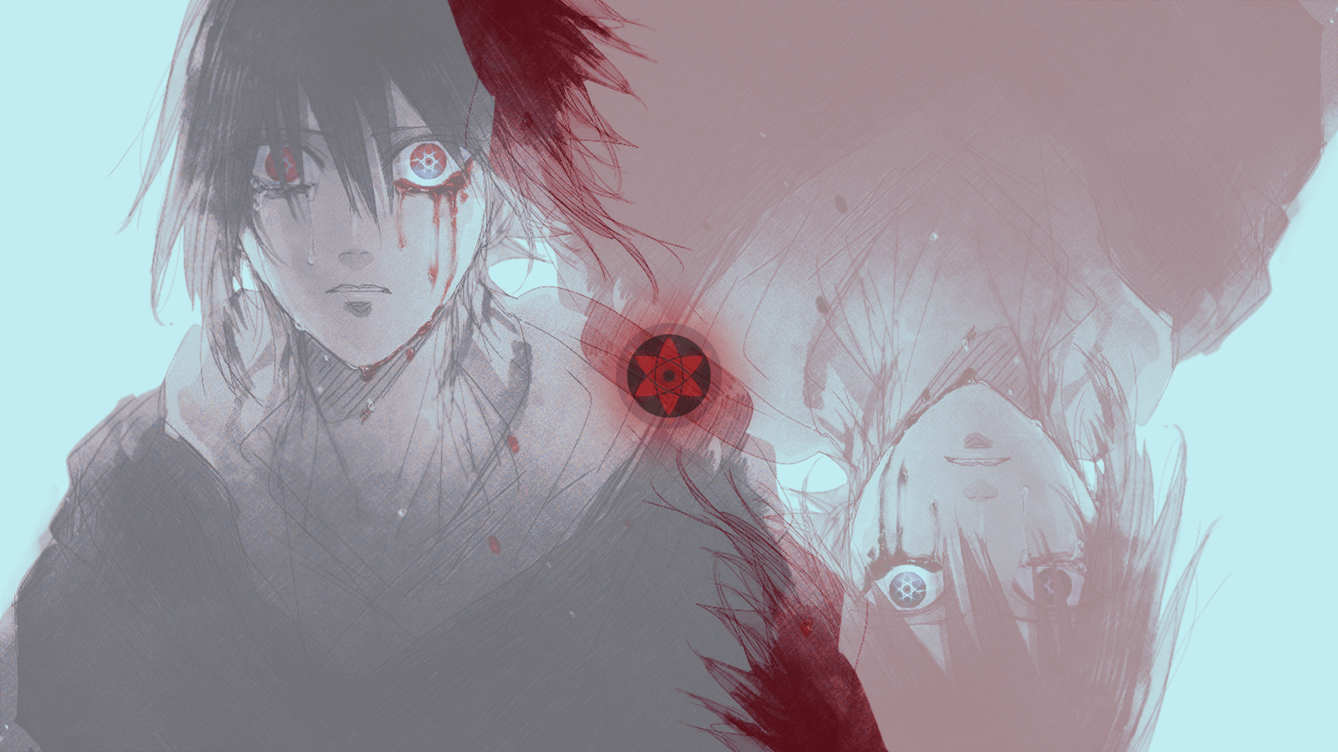 1920x1080 Art I made a Sasuke Wallpaper