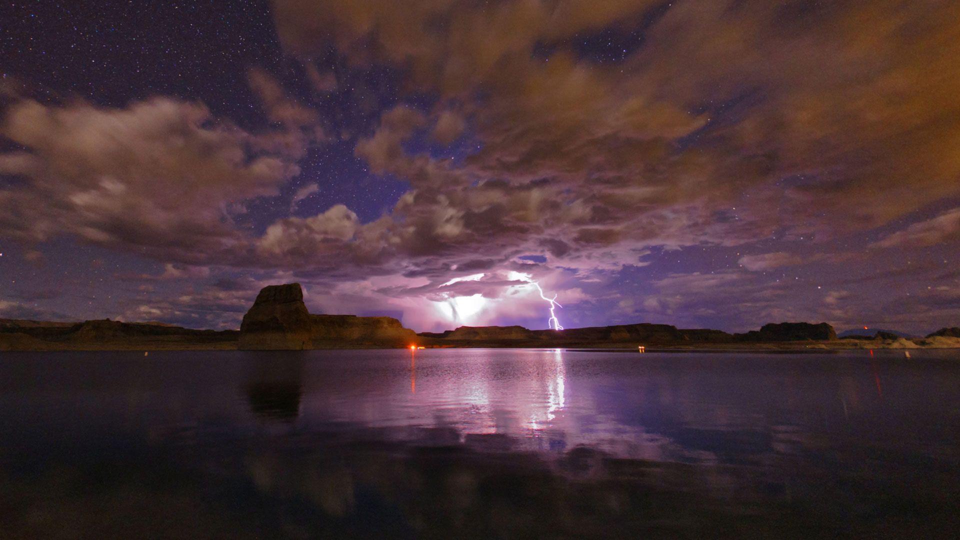 1920x1080 Lake Powell Storm