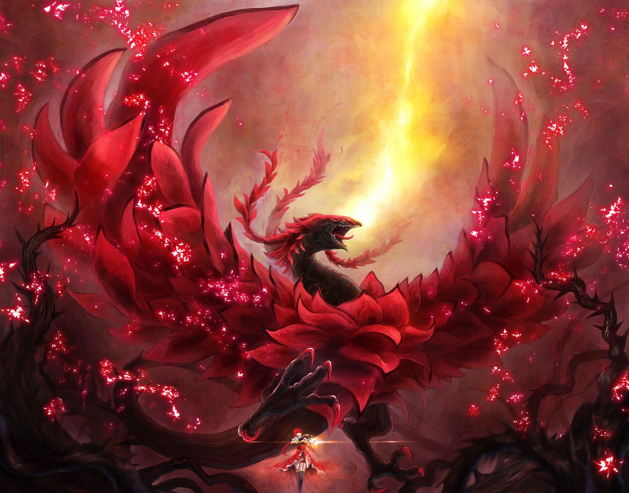 Rose Dragon Wallpapers - Top Free Rose Dragon Backgrounds - WallpaperAccess