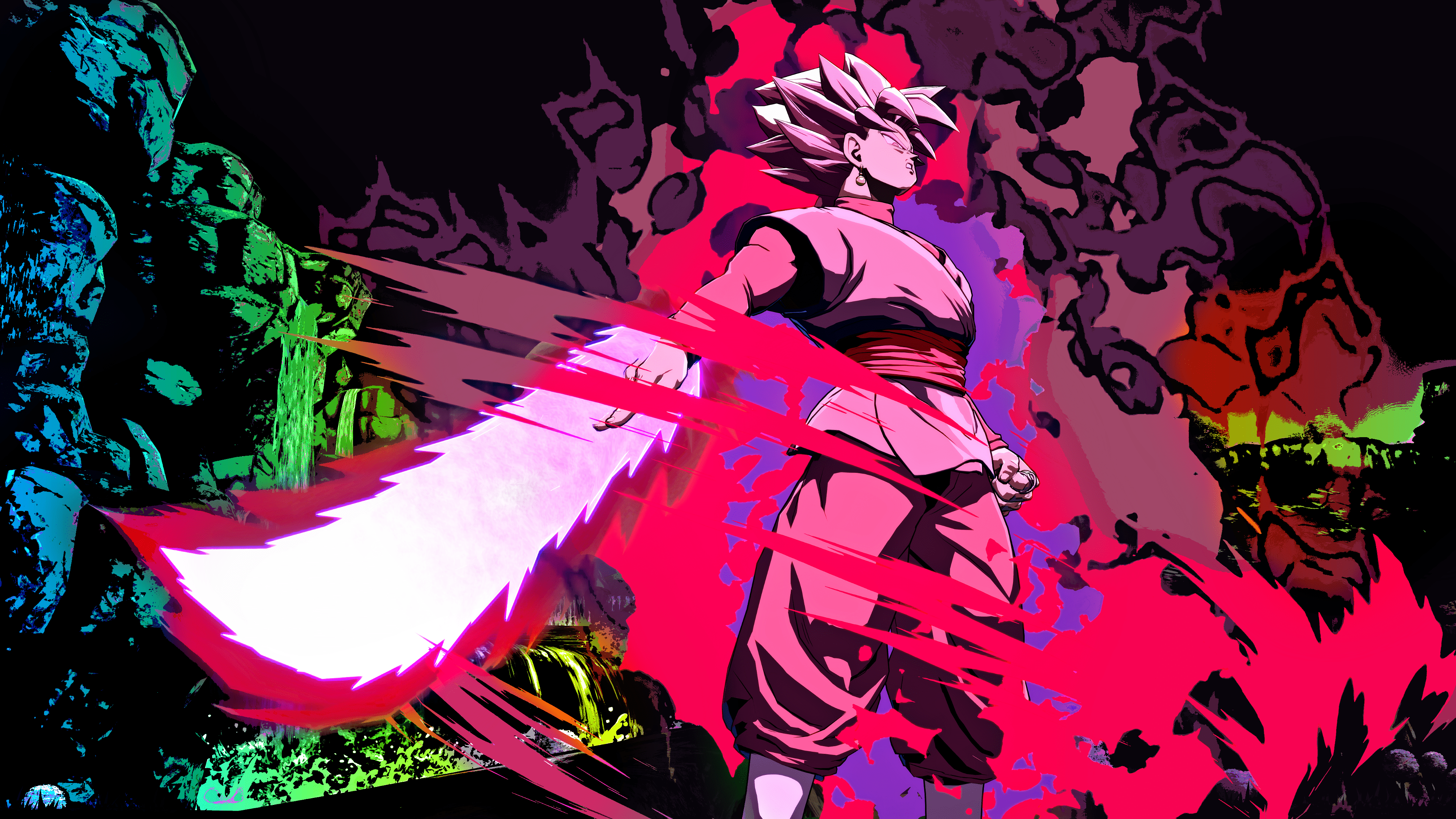 4000x2250 goku black wallpaper goku black ssj rose dragon ball fighterz