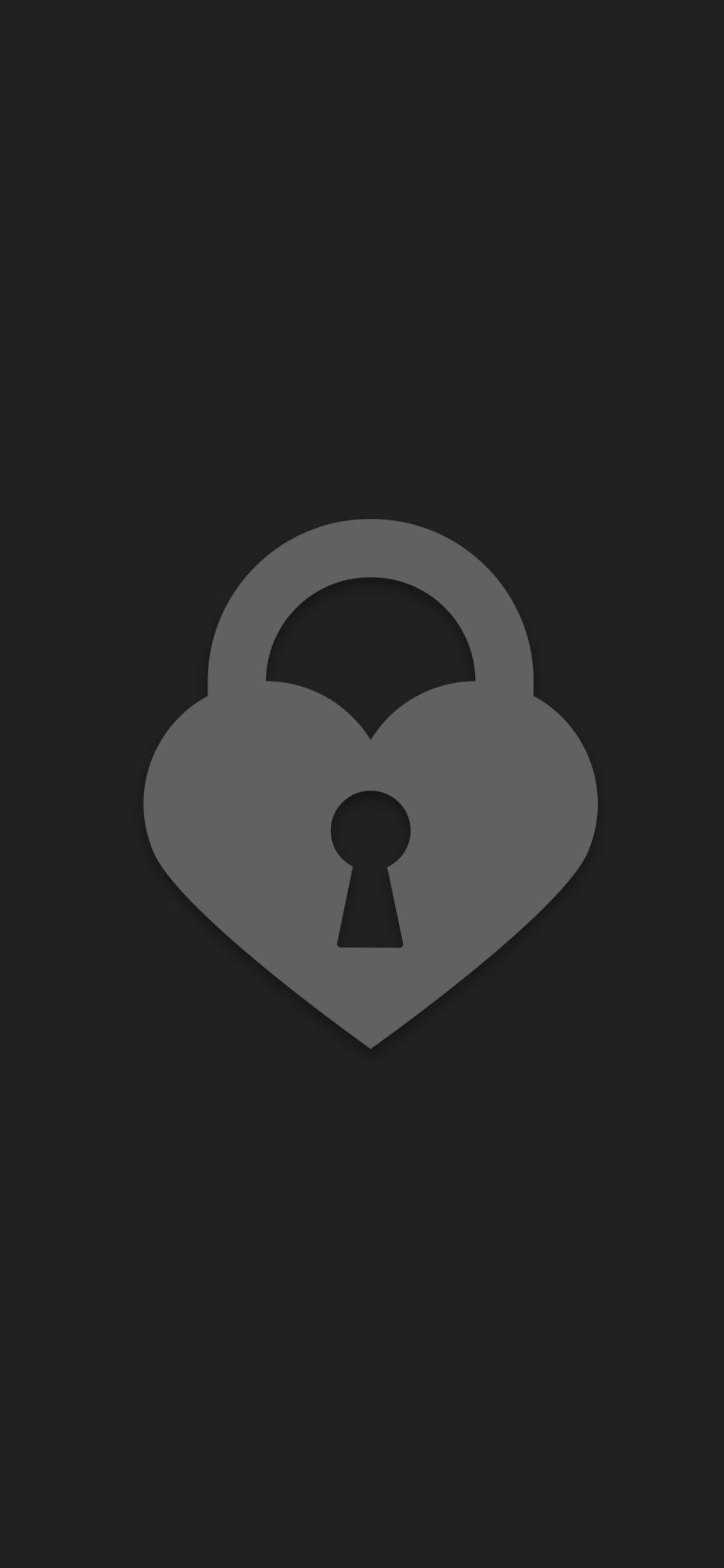 1125x2436 Heart Lock Minimalist In 1125x2436 Resolution. Minimalist wallpaper, Minimalist iphone, Wallpaper