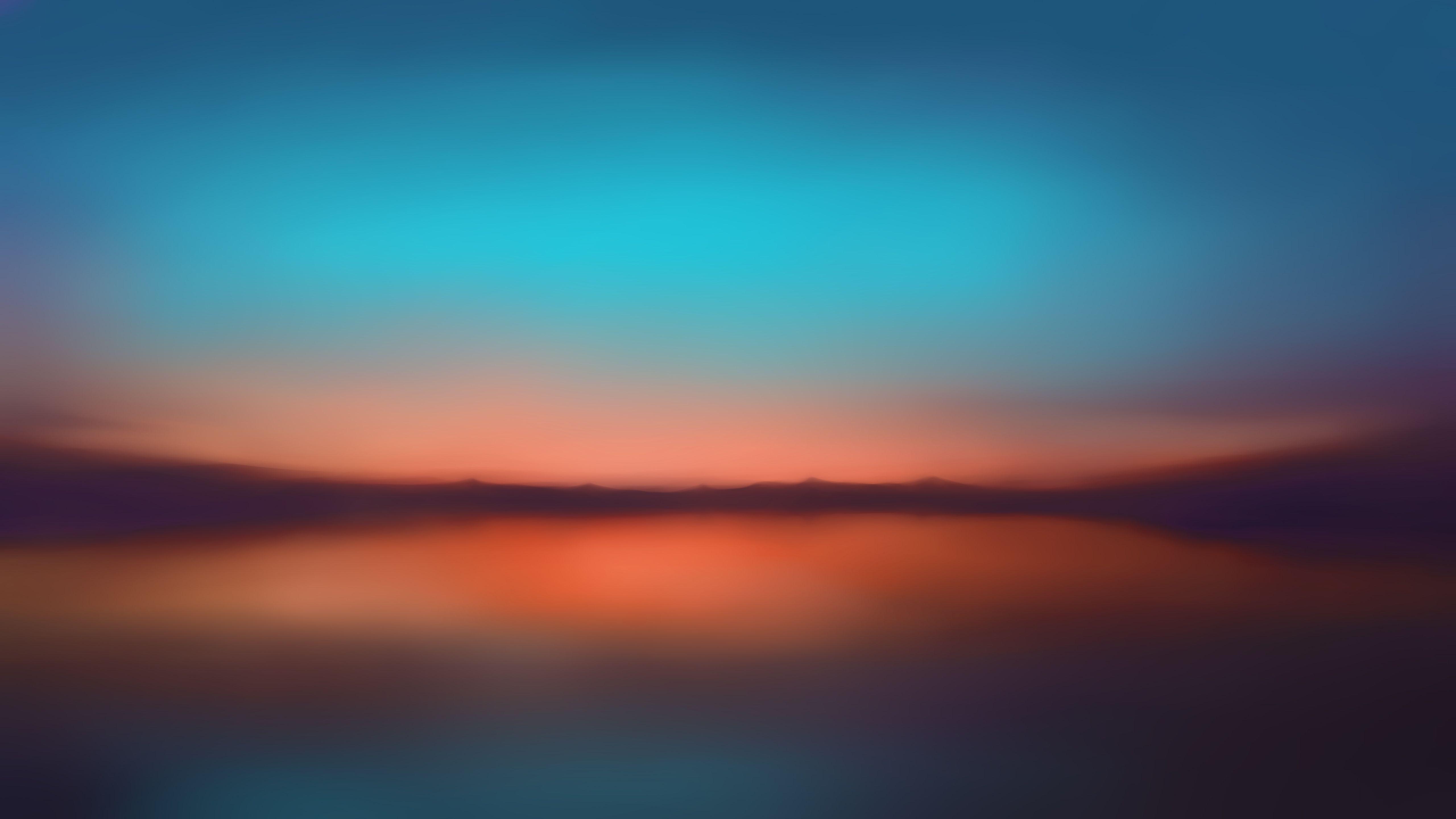5120x2880 Minimalist Sunset Wallpaper