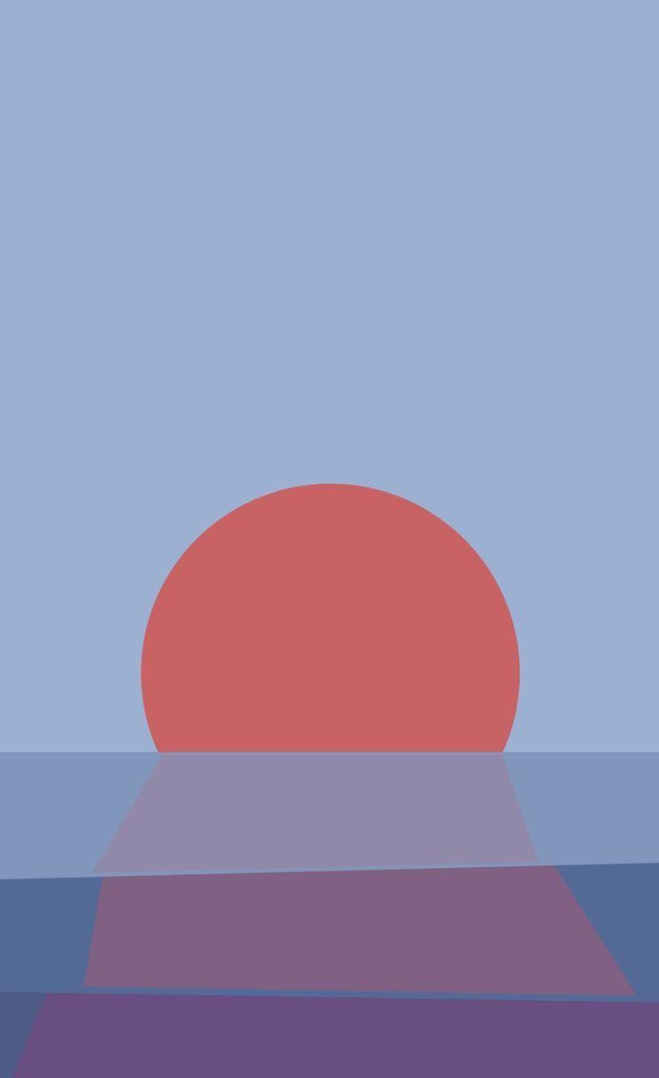 744x1216 Sunset #Minimal wallpaper for #iPhone - Minimal