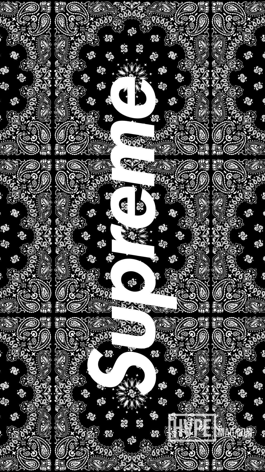 1080x1920 Supreme Black iPhone Wallpaper
