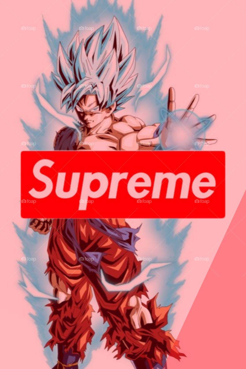 852x1280 Supreme Goku Wallpaper