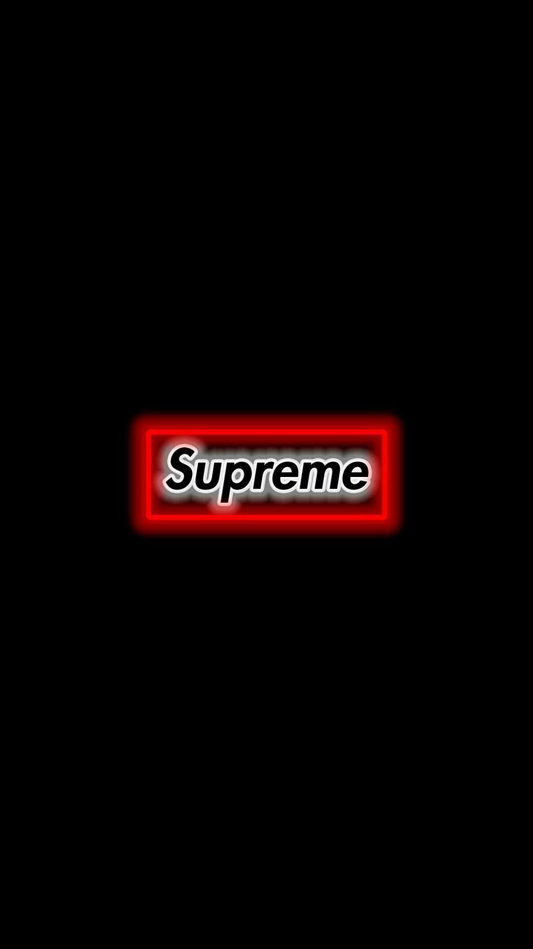 1080x1920 Supreme Black iPhone Wallpaper