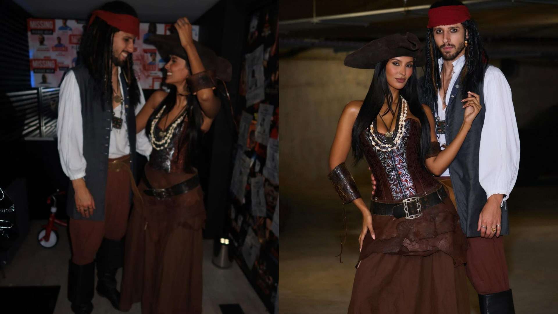 1920x1080 Maya Jama And Boyfriend Ruben Dias Celebrate Halloween With Pirates Of The Carribbean Themed Couples' Costumes As They Join Man City Team Mates At Club Party
