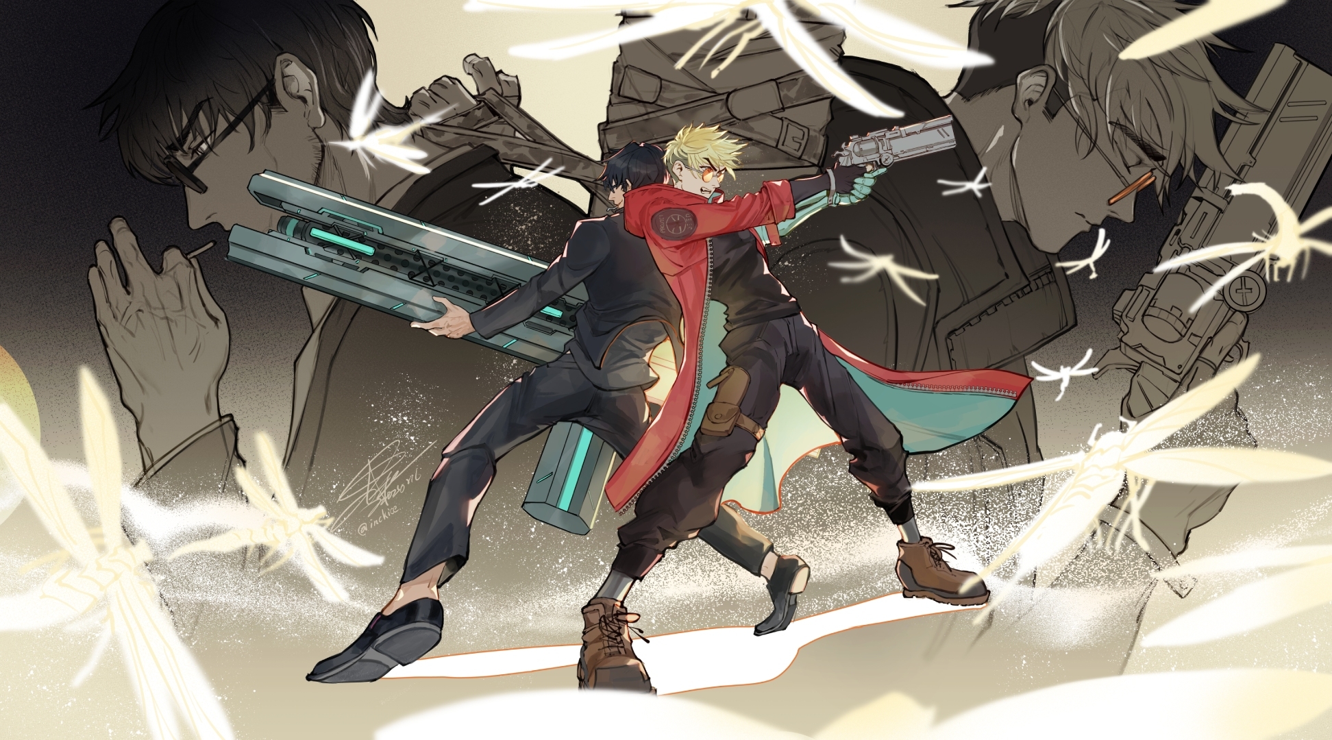 1944x1080 Nicholas Wolfwood & Vash the Stampede HD Trigun Stampede Wallpaper, HD Anime 4K Wallpaper, Image and Background