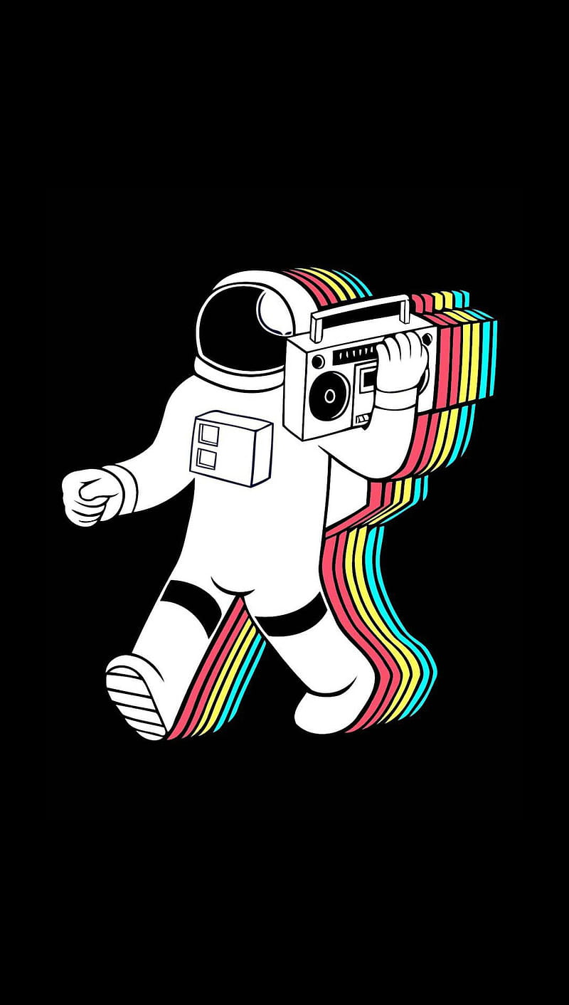 800x1412 The Rythm, astronaut, colors, music, space, HD phone wallpaper