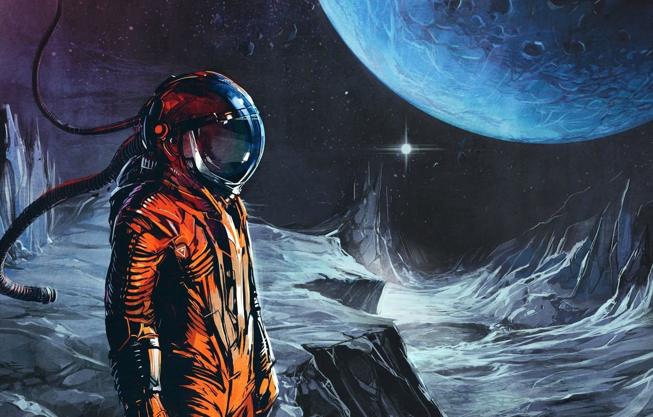 1332x850 Astronaut Music Wallpaper