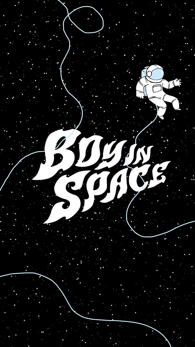 800x1422 Boy In Space Astro, astronaut, black, boyinspace, music, stars, white, HD phone wallpaper