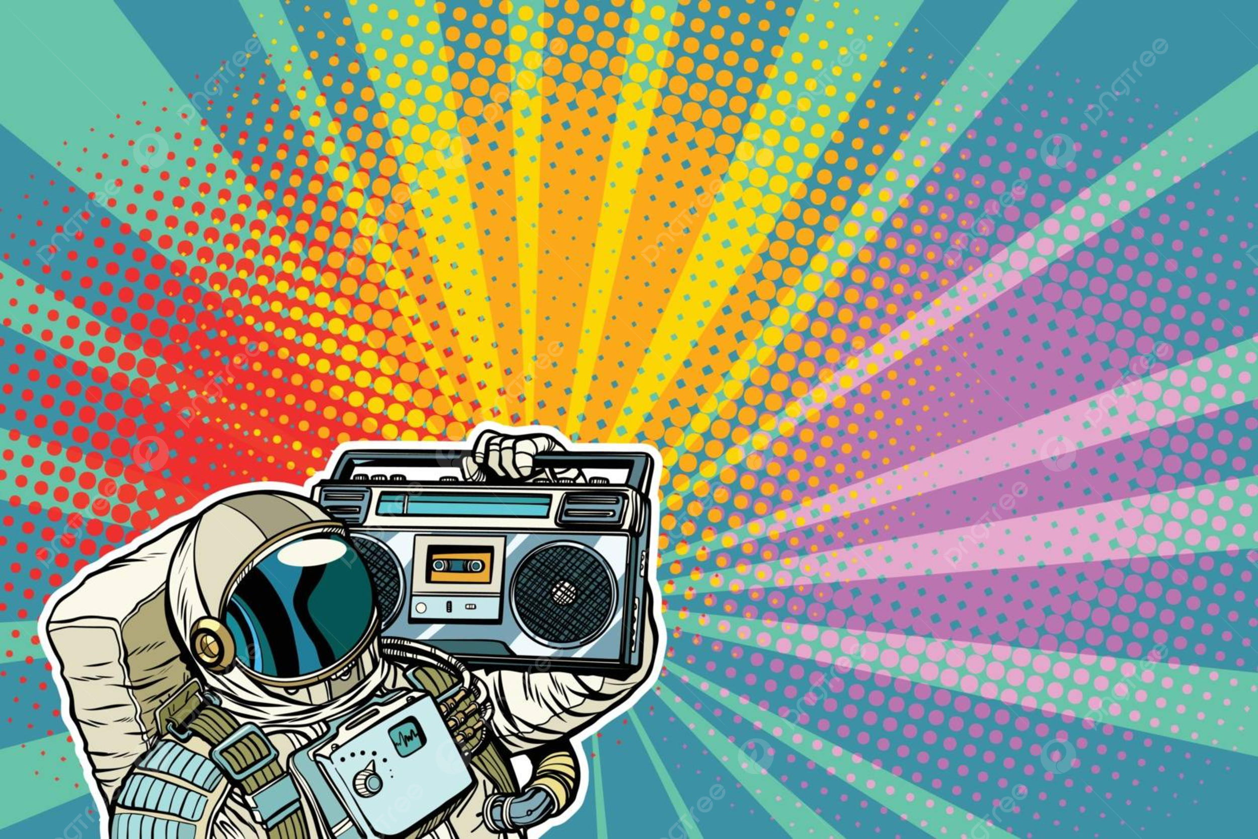 2500x1667 Astronaut With Boomboxaudio And Music Gesture Spacesuit Space Vector, Gesture, Spacesuit, Space Illustration Background And Wallpaper For Free Download