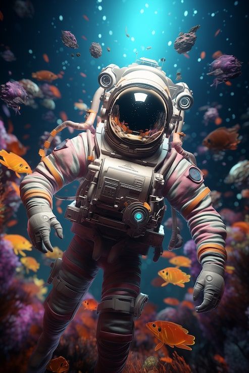 493x740 Astronaut music Image