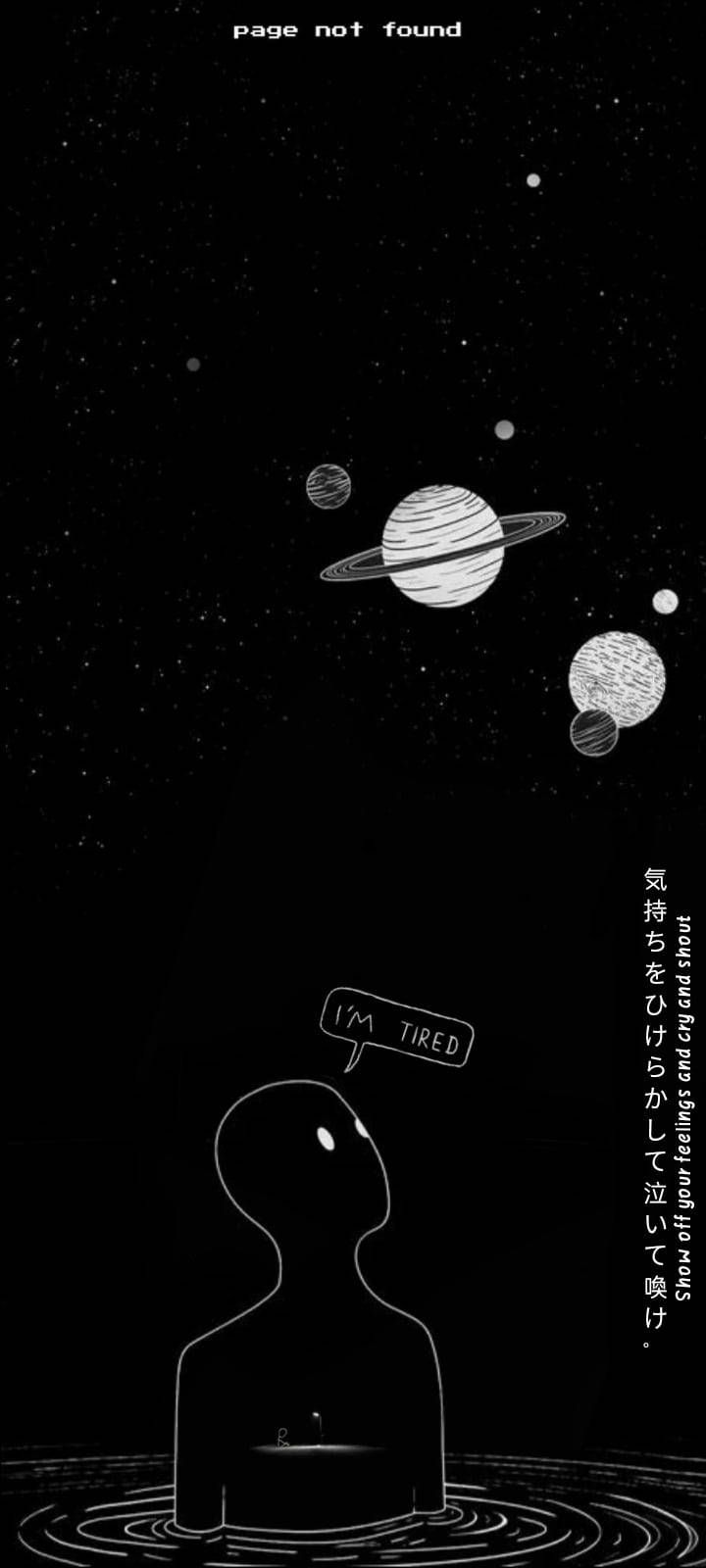 720x1600 Sad Quote I'm Tired Wallpaper