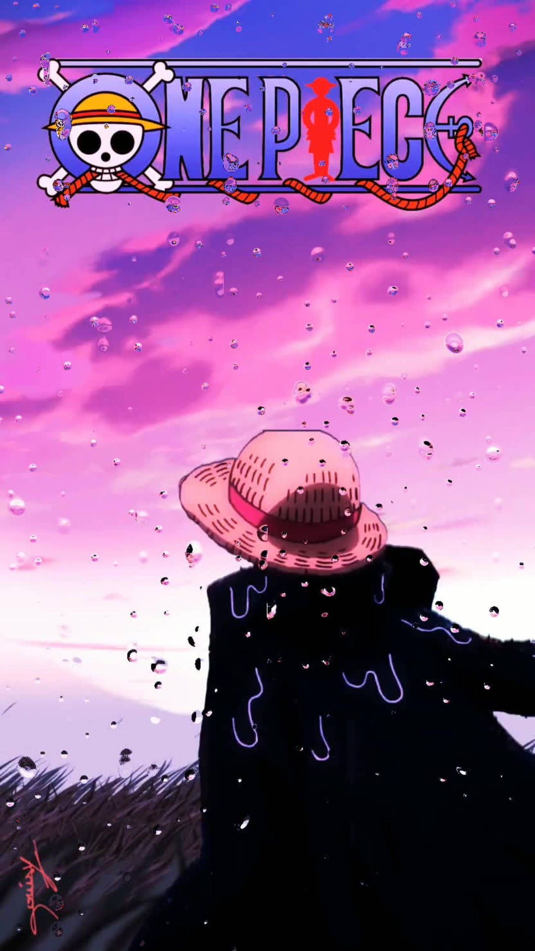 1080x1920 Purple One Piece Wallpaper