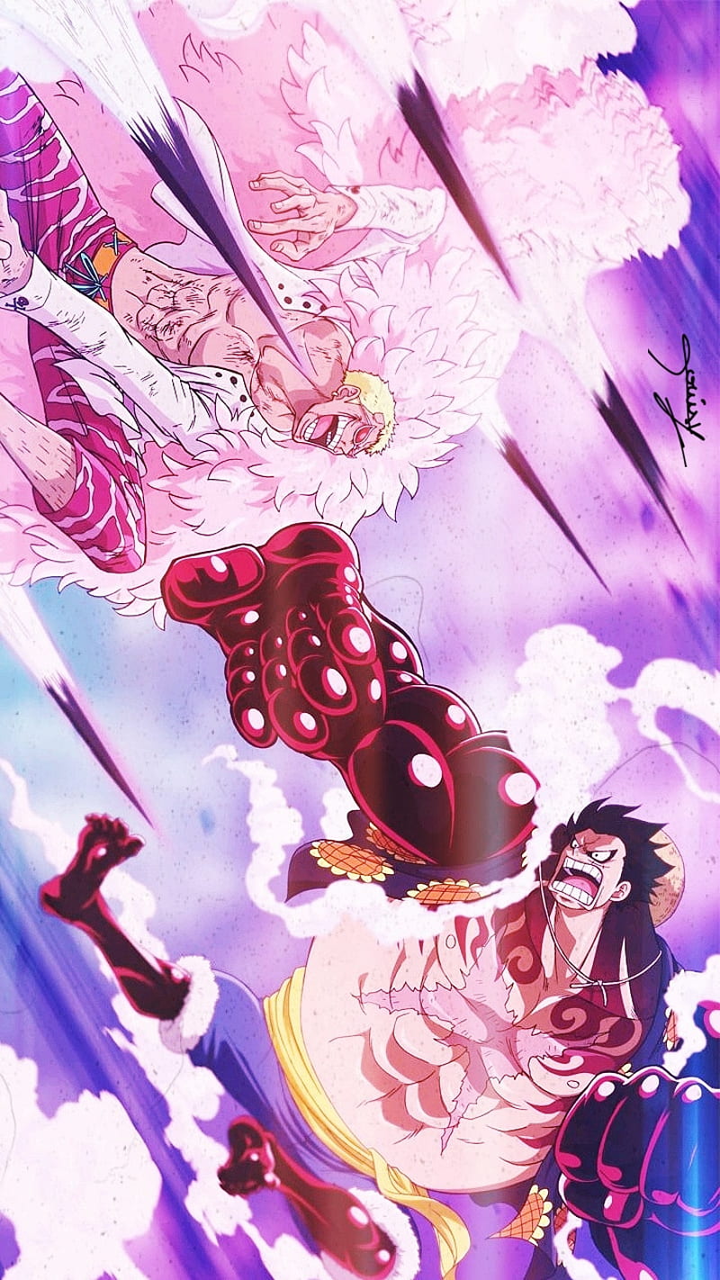 800x1422 One Piece, gear fourth, doflamingo, luffy, manga, phone, dressrosa, anime, gear, HD phone wallpaper