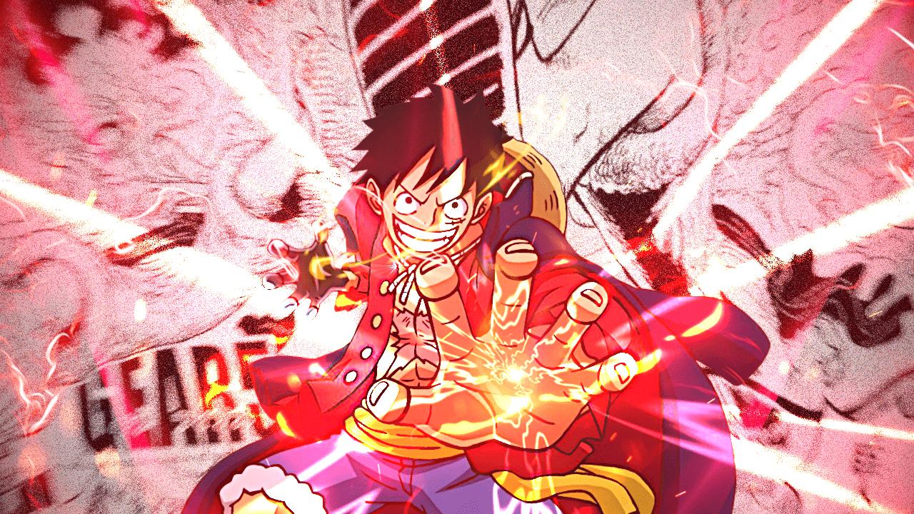 1280x720 A cool wallpaper of luffy I made! [ LUFFY ANIME WALLPAPER]